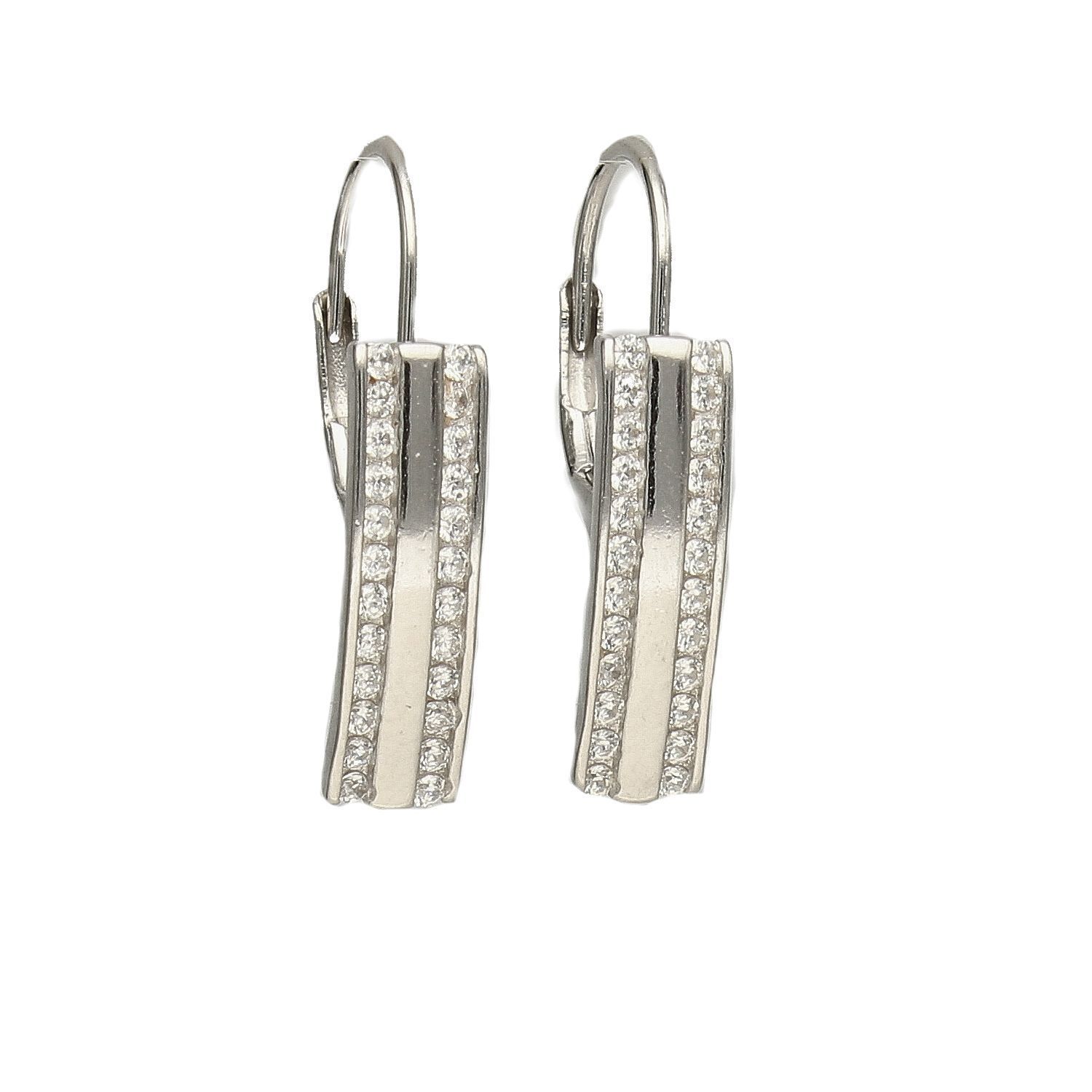 Srebrne kolczyki słupki z cyrkoniami DIA-KLC-4740-925.jpg