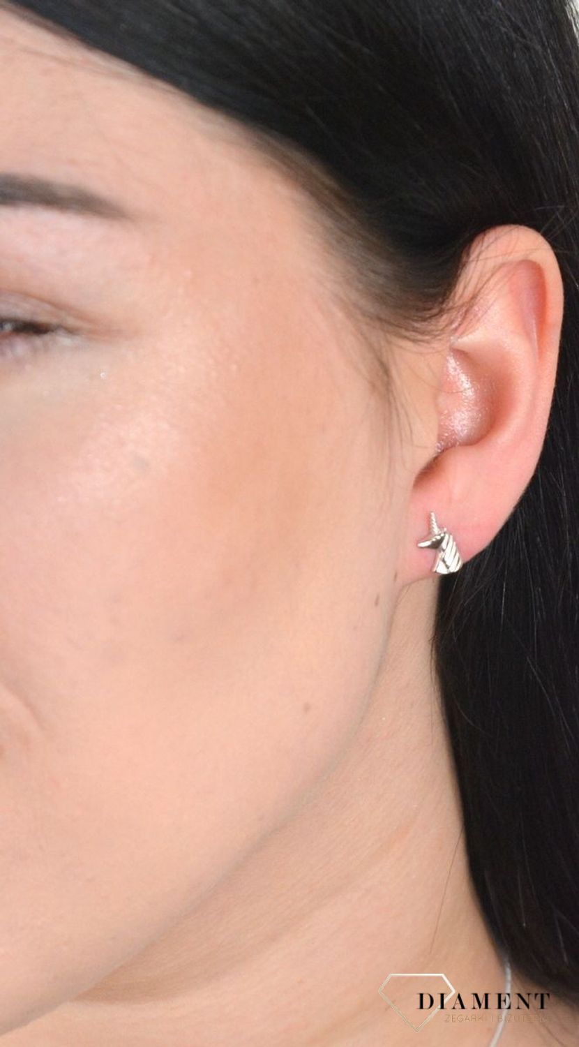 Kolczyki srebrne jednorożce DIA-KLC-4751-925.jpg