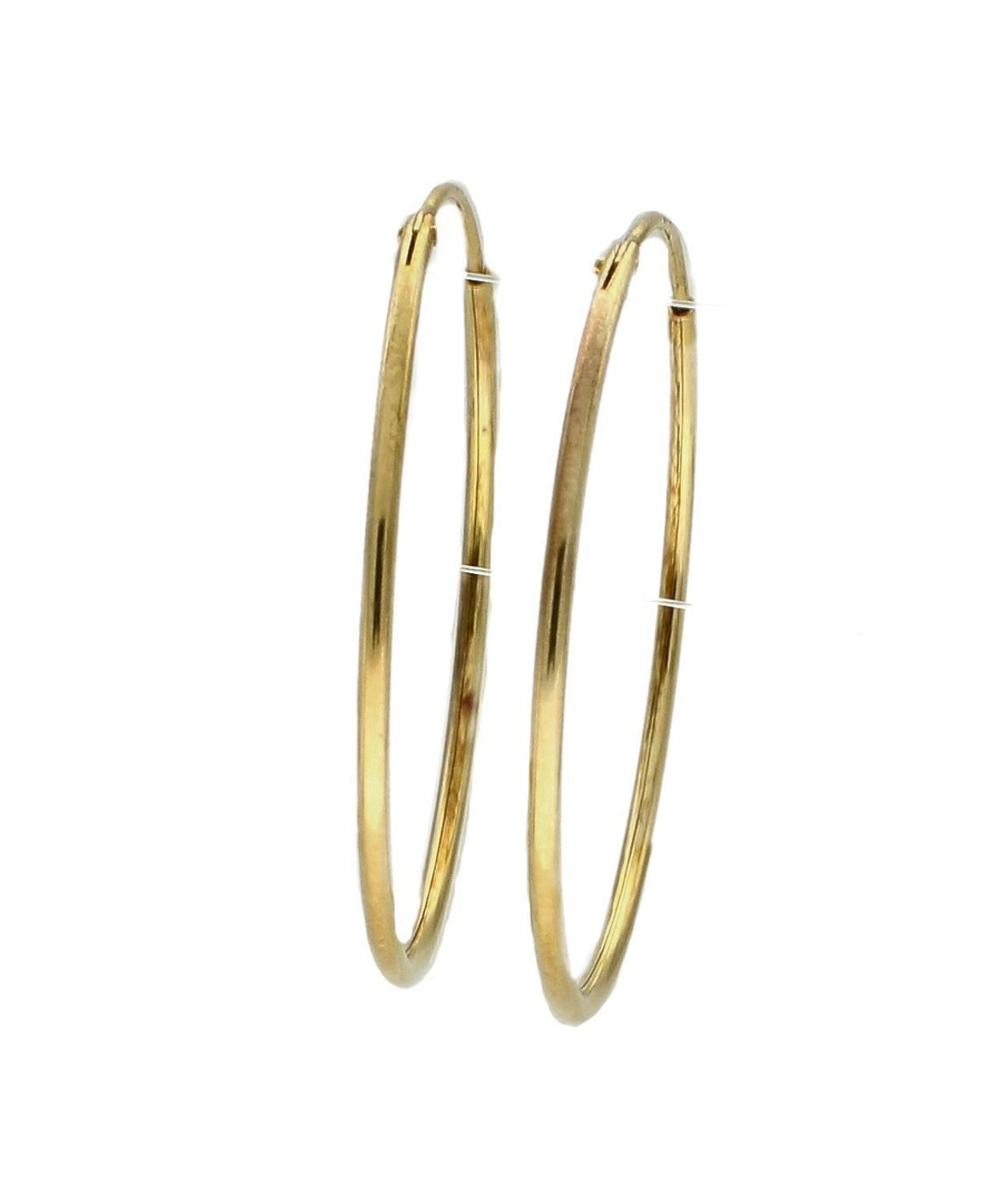 Kolczyki srebrne koła w kolorze złota 3 cm DIA-KLC-4756-925 (2).jpg