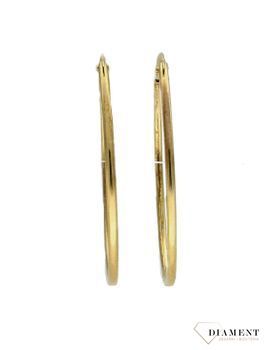 Kolczyki srebrne koła w kolorze złota 3 cm DIA-KLC-4756-925 (1).jpg