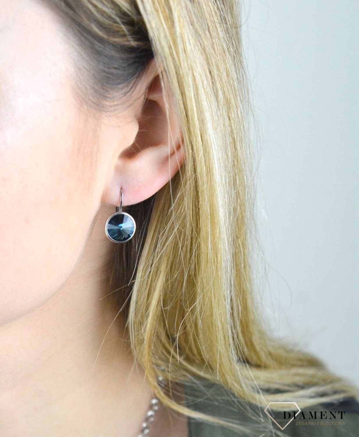 Kolczyki srebrne Swarovski granatowe DIA-KLC-4761-925.jpg