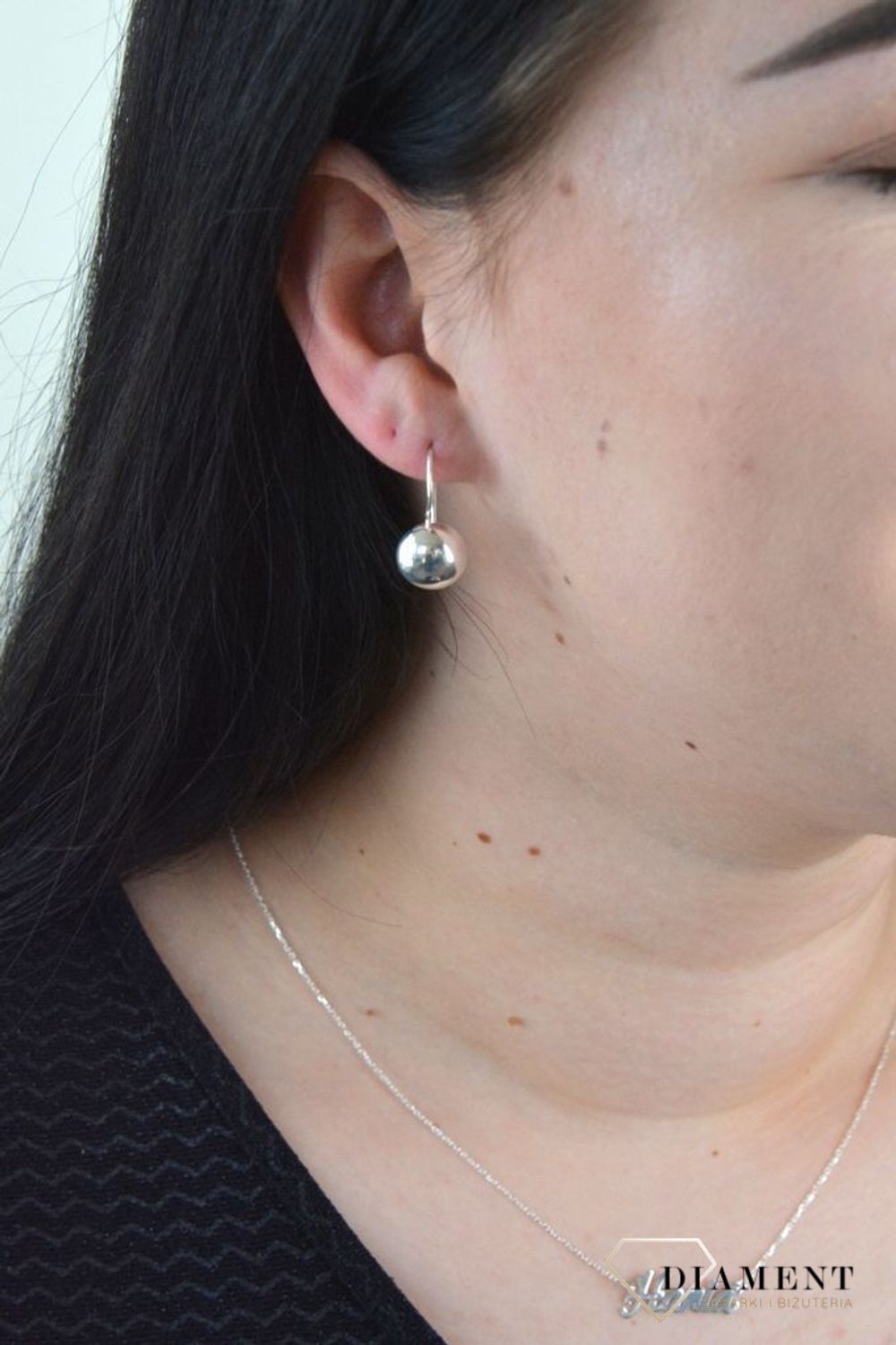 Srebrne kolczyki gładkie kulki bigiel DIA-KLC-4766-925.jpg