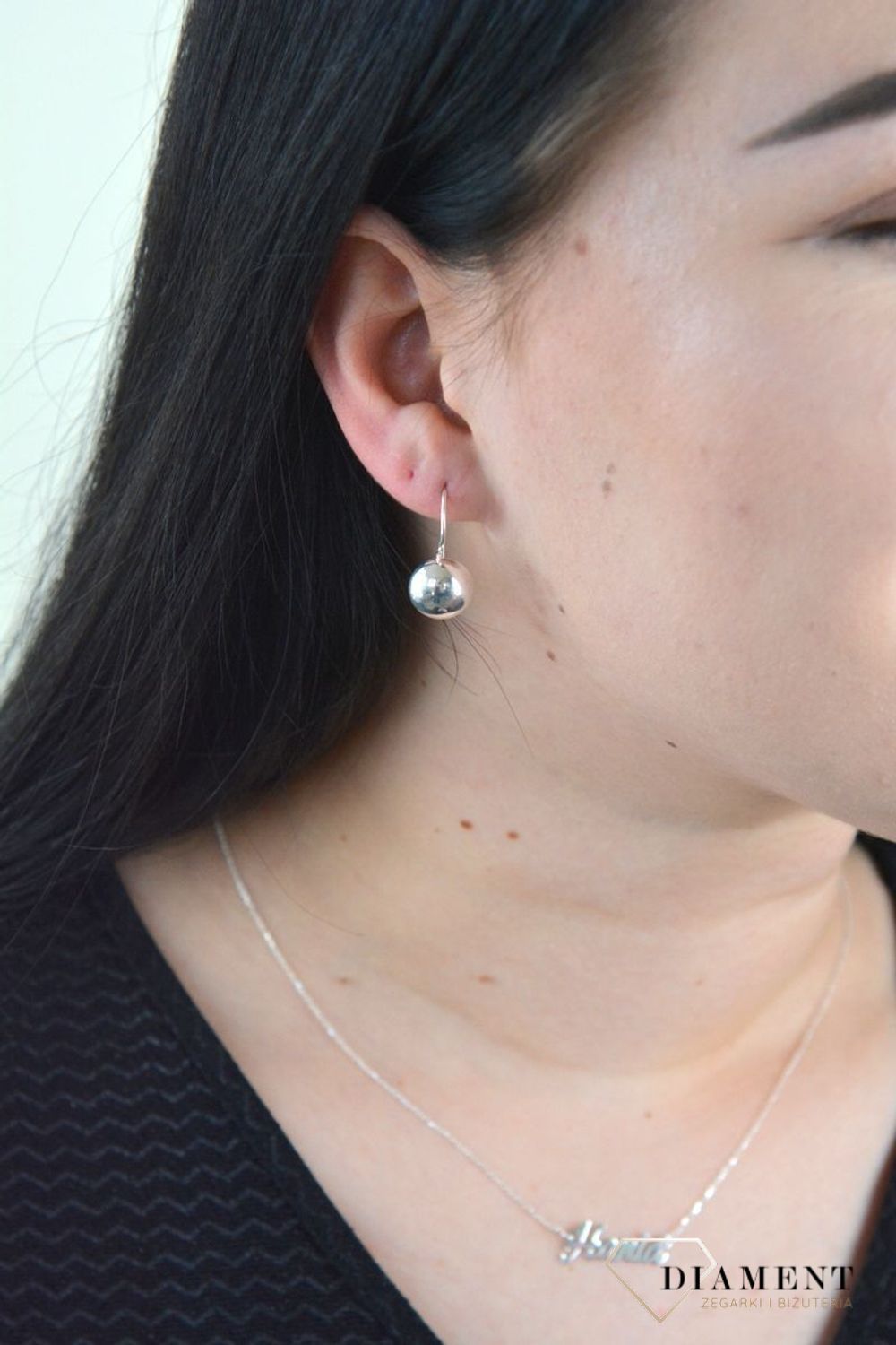 Srebrne kolczyki gładkie kulki bigiel DIA-KLC-4766-925.jpg