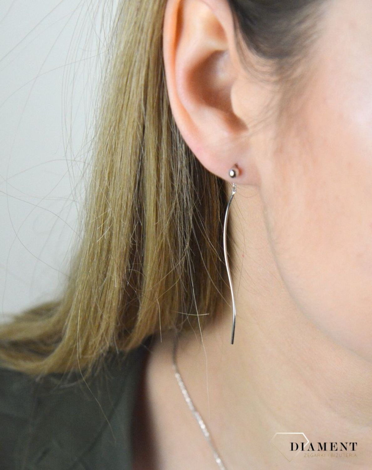 Srebrne przeciągane kolczyki kuleczki 925 DIA-KLC-4771-925.jpg