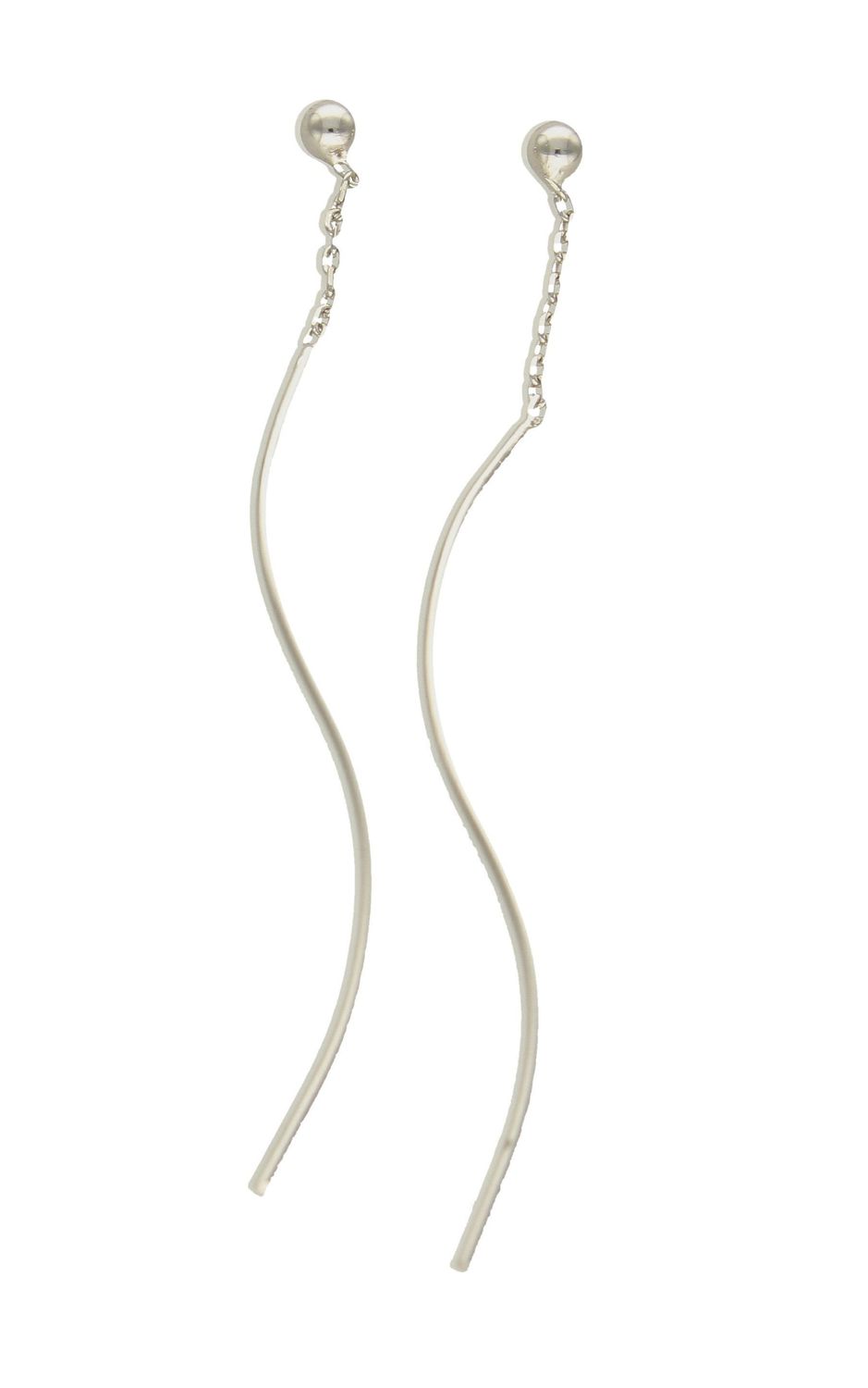 Srebrne przeciągane kolczyki kuleczki 925 DIA-KLC-4771-925.jpg