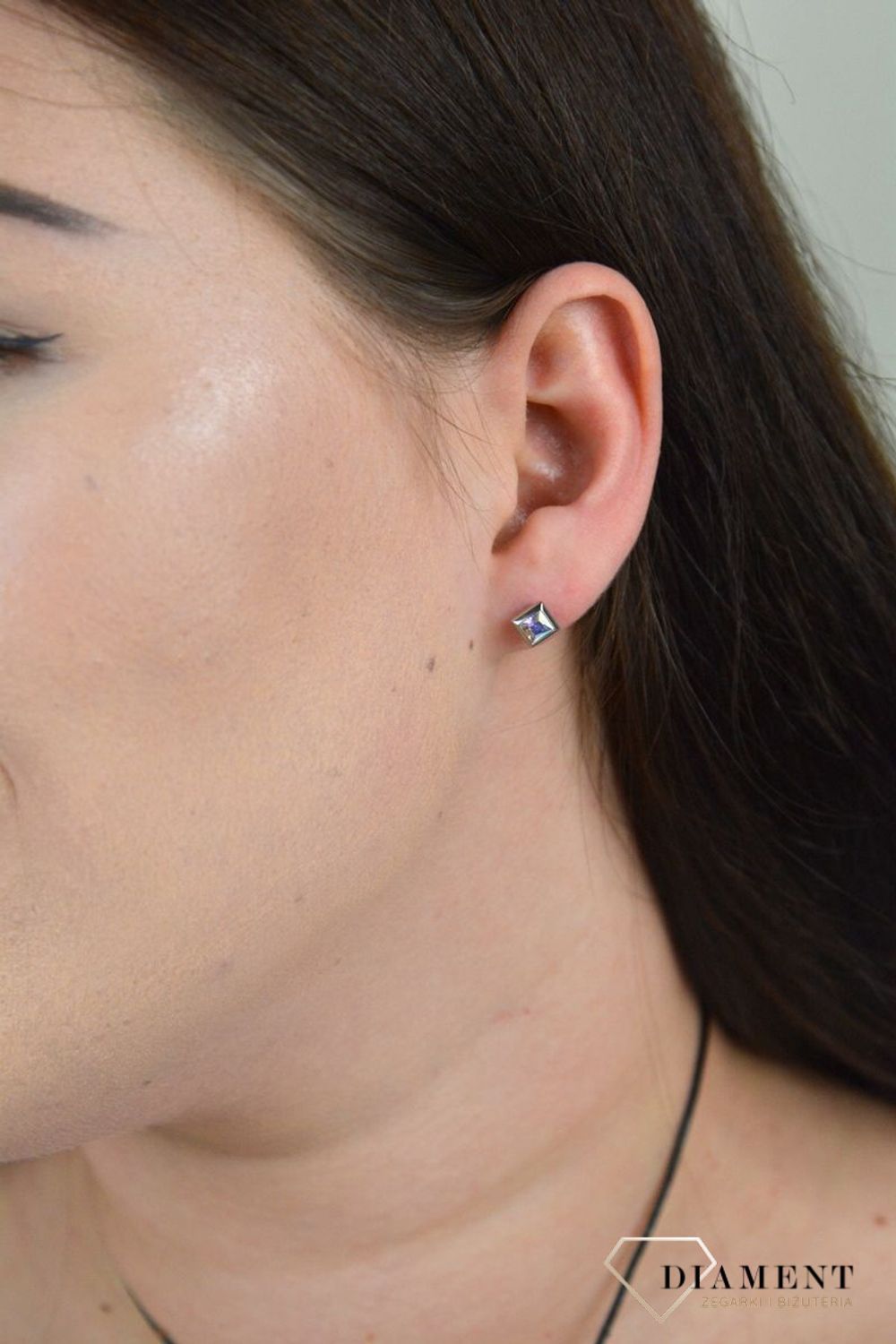 Kolczyki przy uchu Melano różowy blask DIA-KLC-4801-STAL.jpg