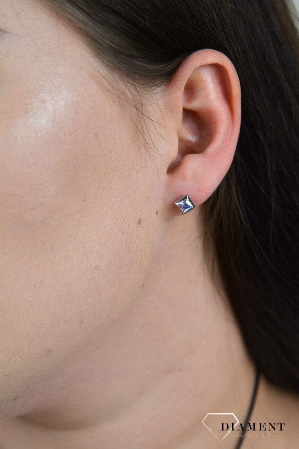 Kolczyki przy uchu Melano różowy blask DIA-KLC-4801-STAL.jpg