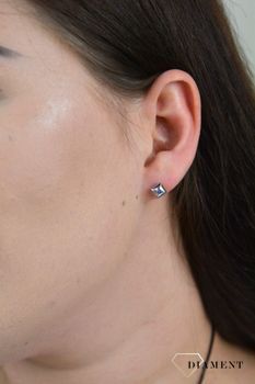Kwadratowe Swarovski Melano DIA-KLC-4801-STAL. Kolczyki przy uchu kwadratowe Swarovski Melano. Piękne, delikatne kolczyki DIA-KLC-4801-STAL (4).JPG