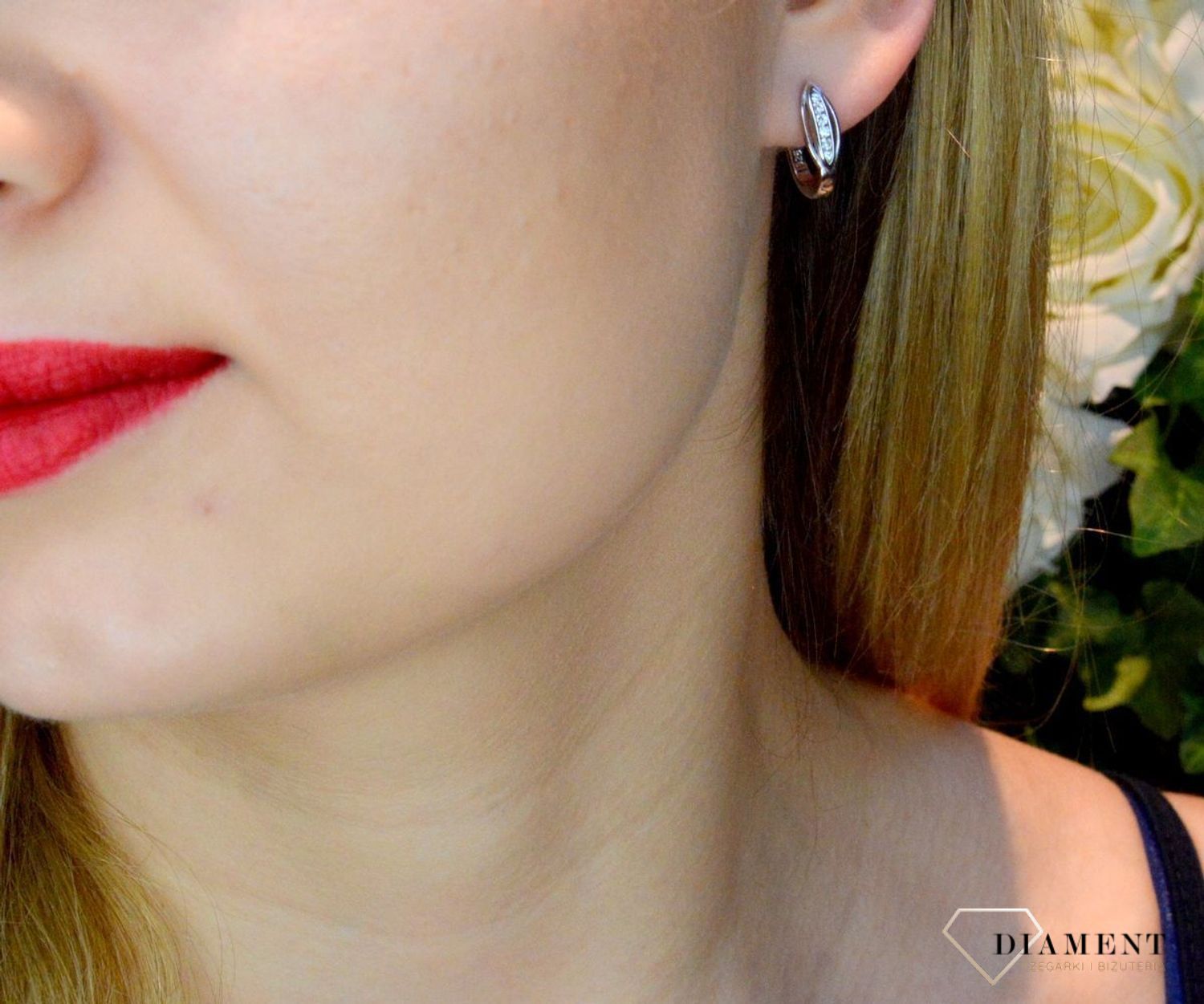 Srebrne kolczyki wiszące łezki 925 DIA-KLC-50542A-925. Kolczyki wiszące . Lśniące kolczyki. Biżuteria na prezent dla kobiety. Prezent na walentynki. Kolczyki dla dziewczynki wiszące..jpg