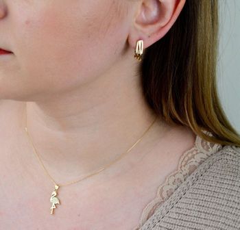 Złote kolczyki wiszące 585 klasyczne na zapięcie angielskie DIA-KLC-5329-585💎 Złote kolczyki wykonane z najwyższej jakości złota próby 585  (3).JPG