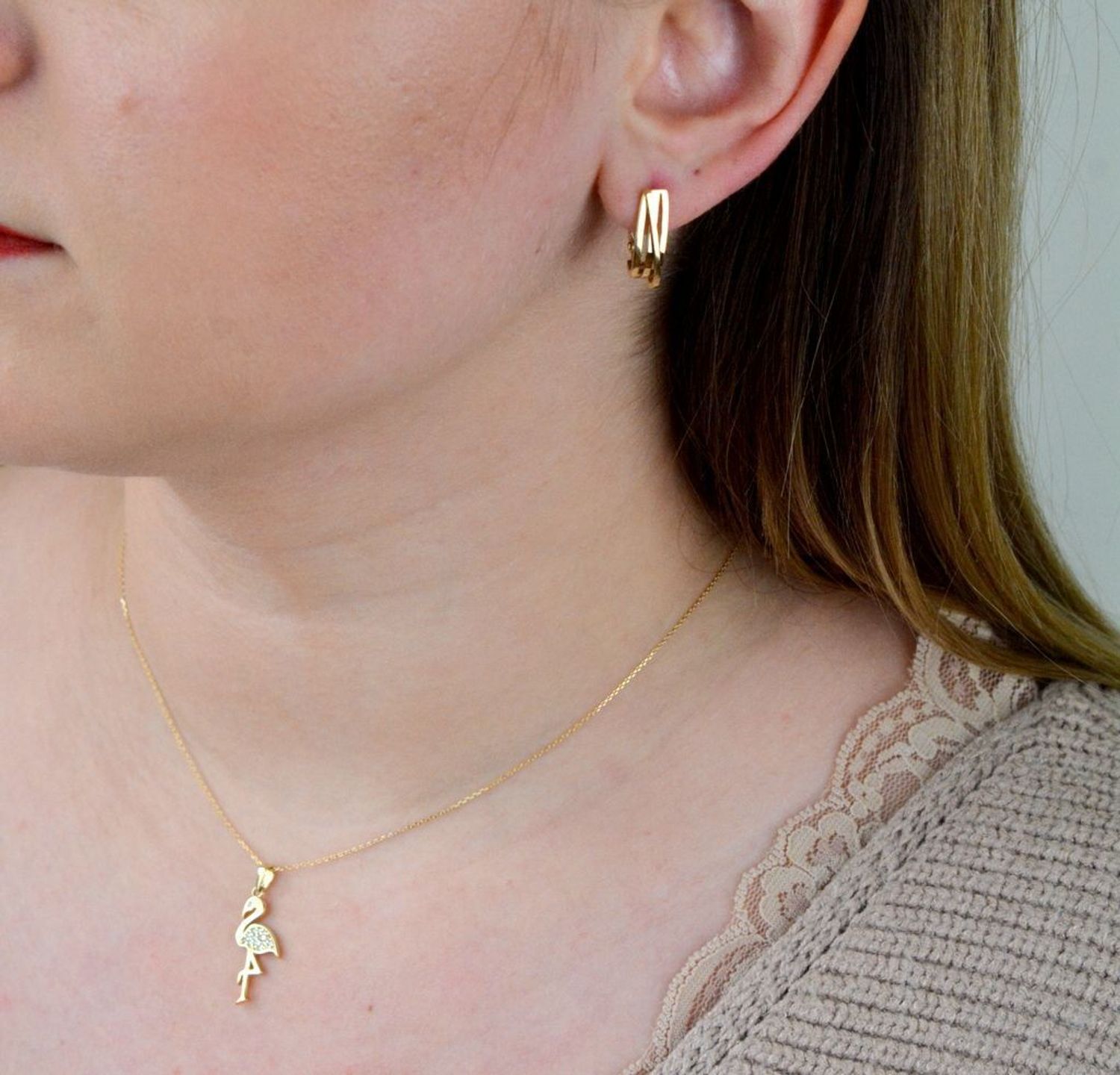 Złote kolczyki wiszące 585 klasyczne na zapięcie angielskie DIA-KLC-5329-585.jpg