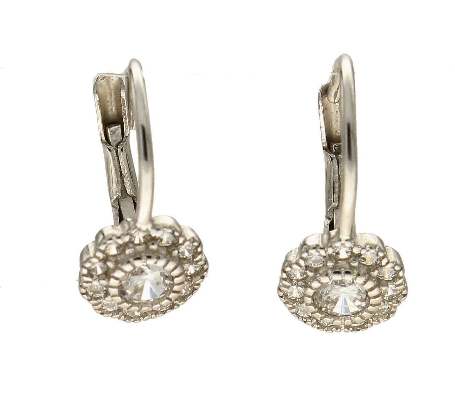 Srebrne kolczyki 925 'Kwiatki z cyrkonii' DIA-KLC-5408-925.jpg