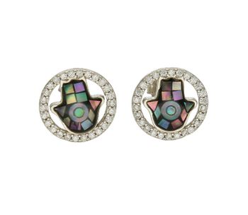 Kolczyki srebrne okrągłe RĘKA FATIMY DIA-KLC-5417-925  ✓Srebrne Kolczyki Damskie w Sklepie z Biżuterią zegarki-diament.pl✓Piękne i Eleganckie Kolczyki dla Kobiet✓Prawdziwe Srebro✓Darmowa wysyłka✓.jpg