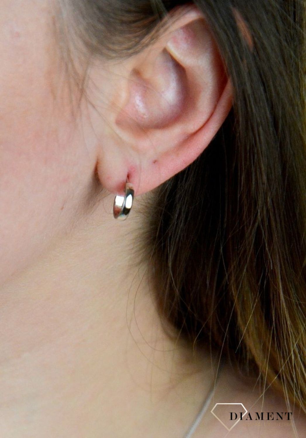 Srebrne kolczyki  Gładkie Półkola  925 DIA-KLC-5420-925.jpg