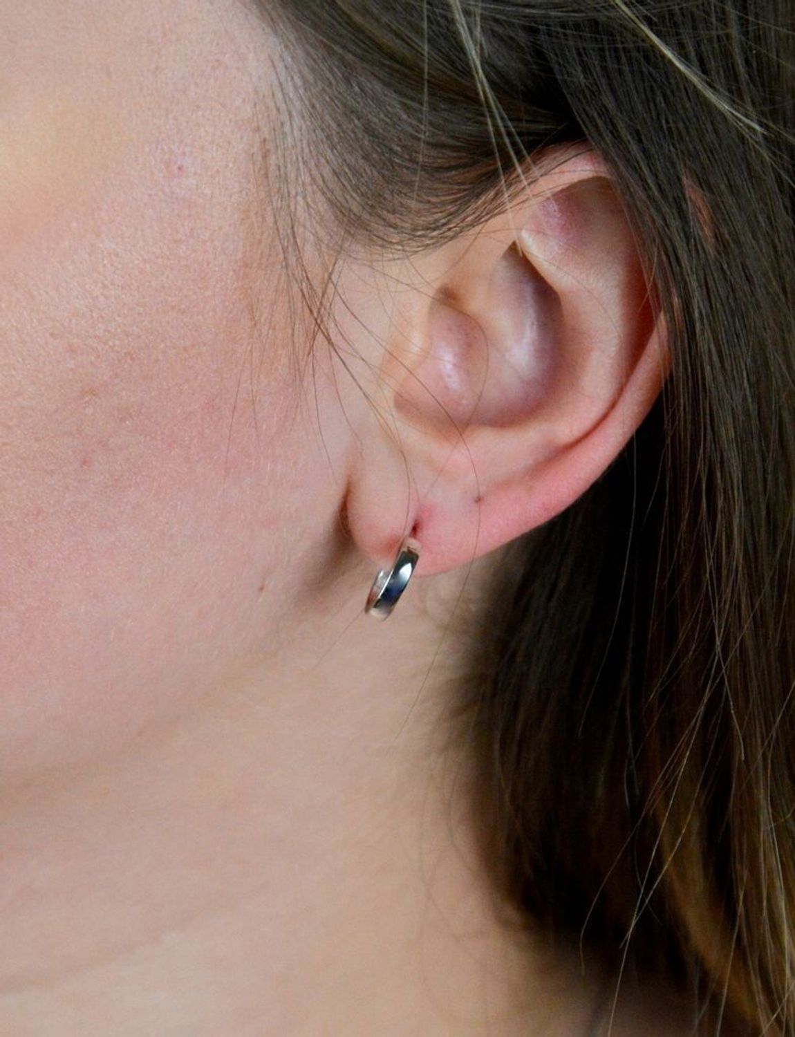 Srebrne kolczyki  Gładkie Półkola  925 DIA-KLC-5420-925.jpg