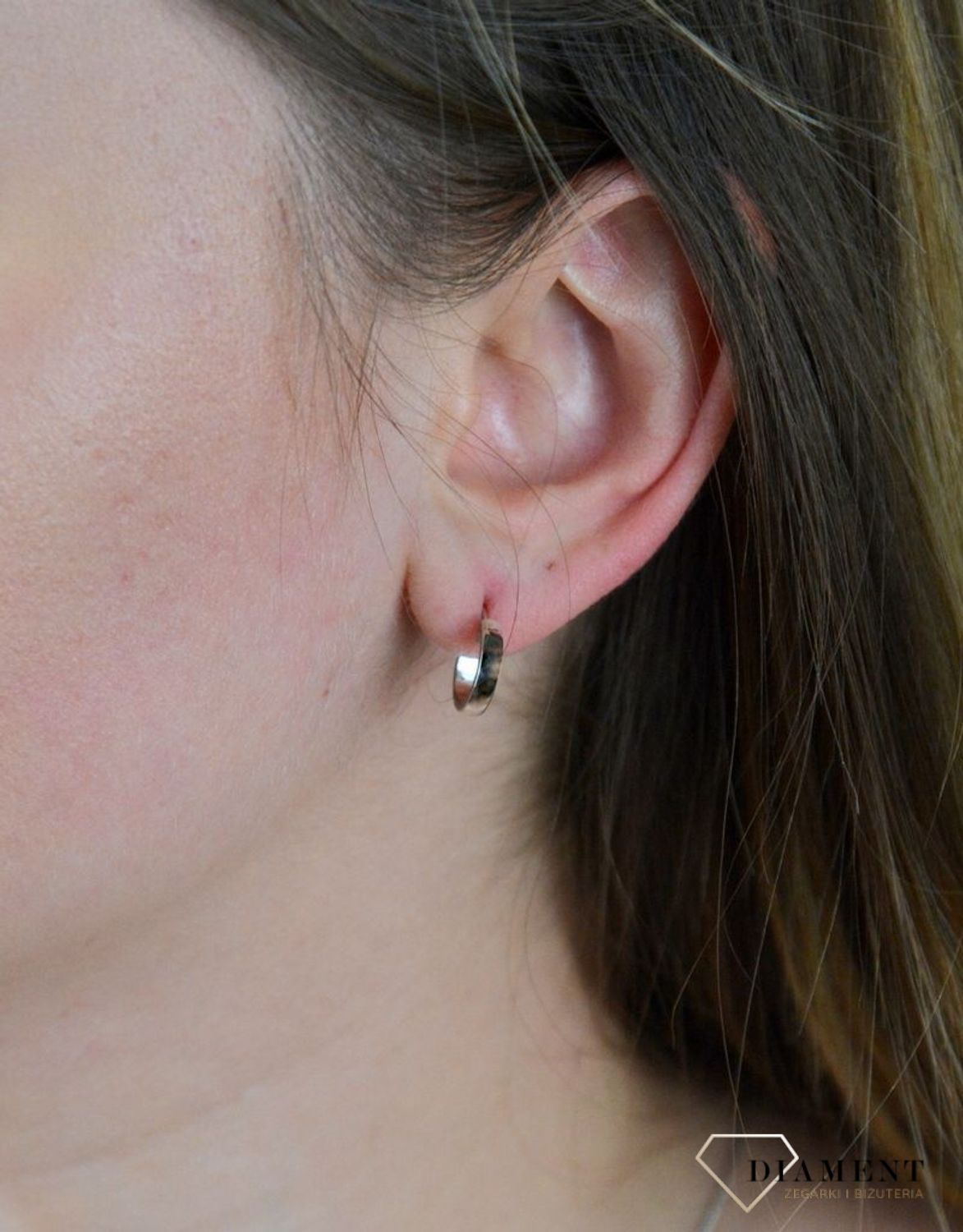 Srebrne kolczyki  Gładkie Półkola  925 DIA-KLC-5420-925.jpg