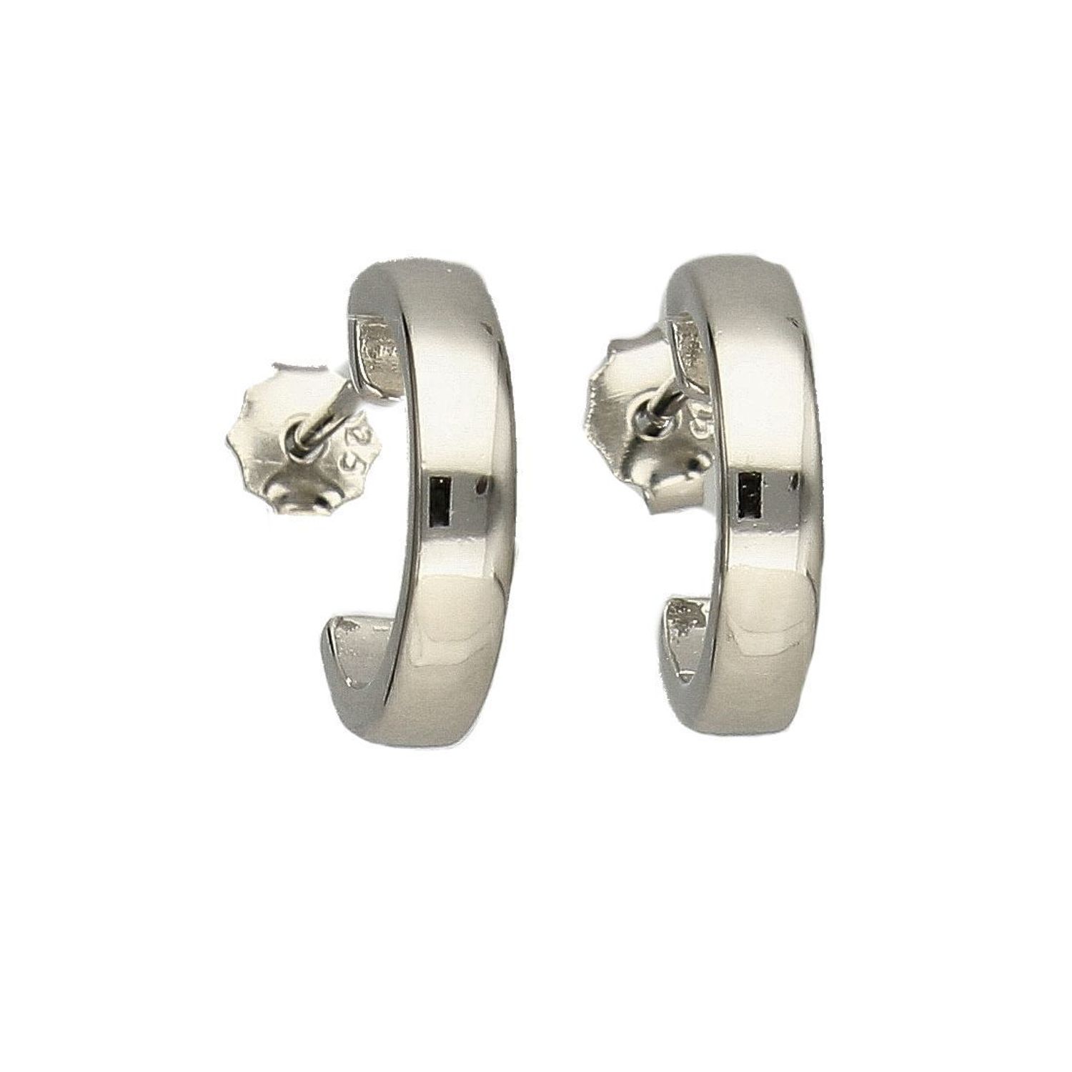 Srebrne kolczyki  Gładkie Półkola  925 DIA-KLC-5420-925.jpg