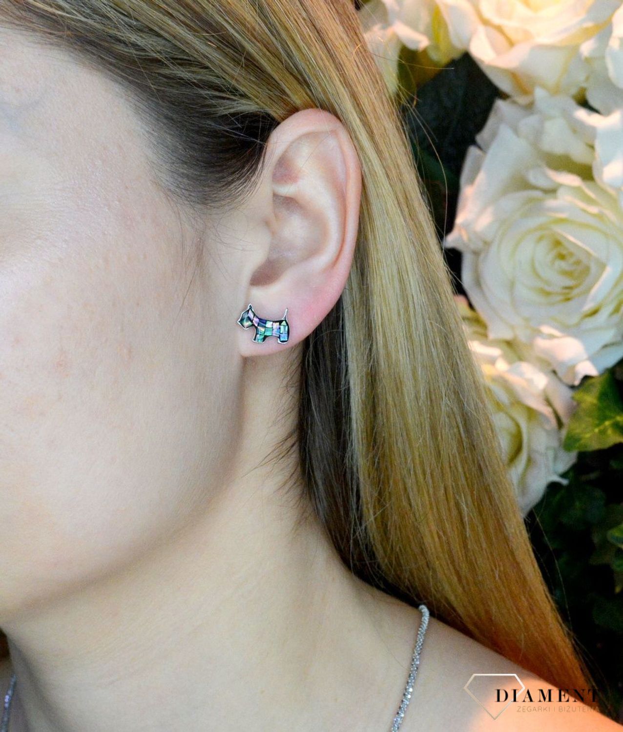 Kolczyki srebrne w kształcie pieska DIA-KLC-5426-925 ✓Srebrne Kolczyki Damskie w Sklepie z Biżuterią zegarki-diament.pl✓Piękne Kolczyki dla Kobiet✓Prawdziwe Srebro✓Darmowa wysyłka✓.jpg