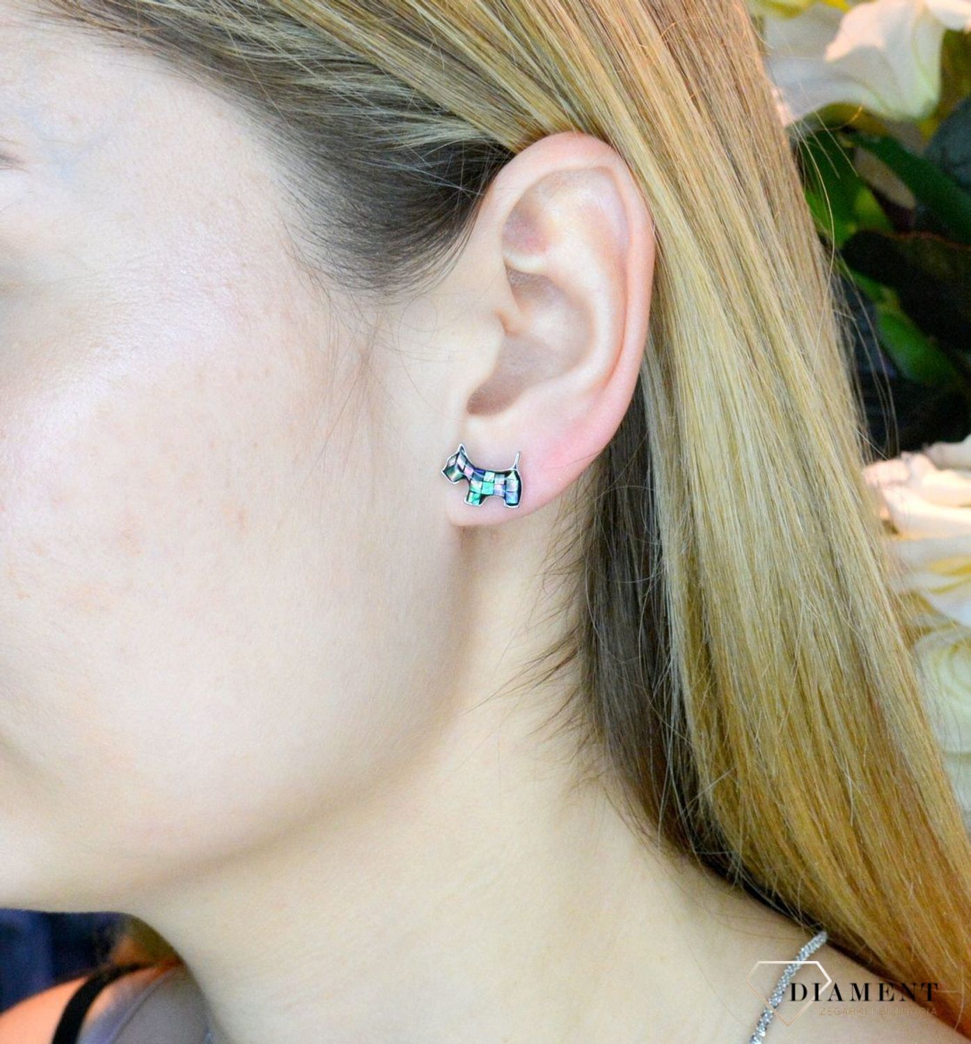 Kolczyki srebrne w kształcie pieska DIA-KLC-5426-925 ✓Srebrne Kolczyki Damskie w Sklepie z Biżuterią zegarki-diament.pl✓Piękne Kolczyki dla Kobiet✓Prawdziwe Srebro✓Darmowa wysyłka✓.jpg