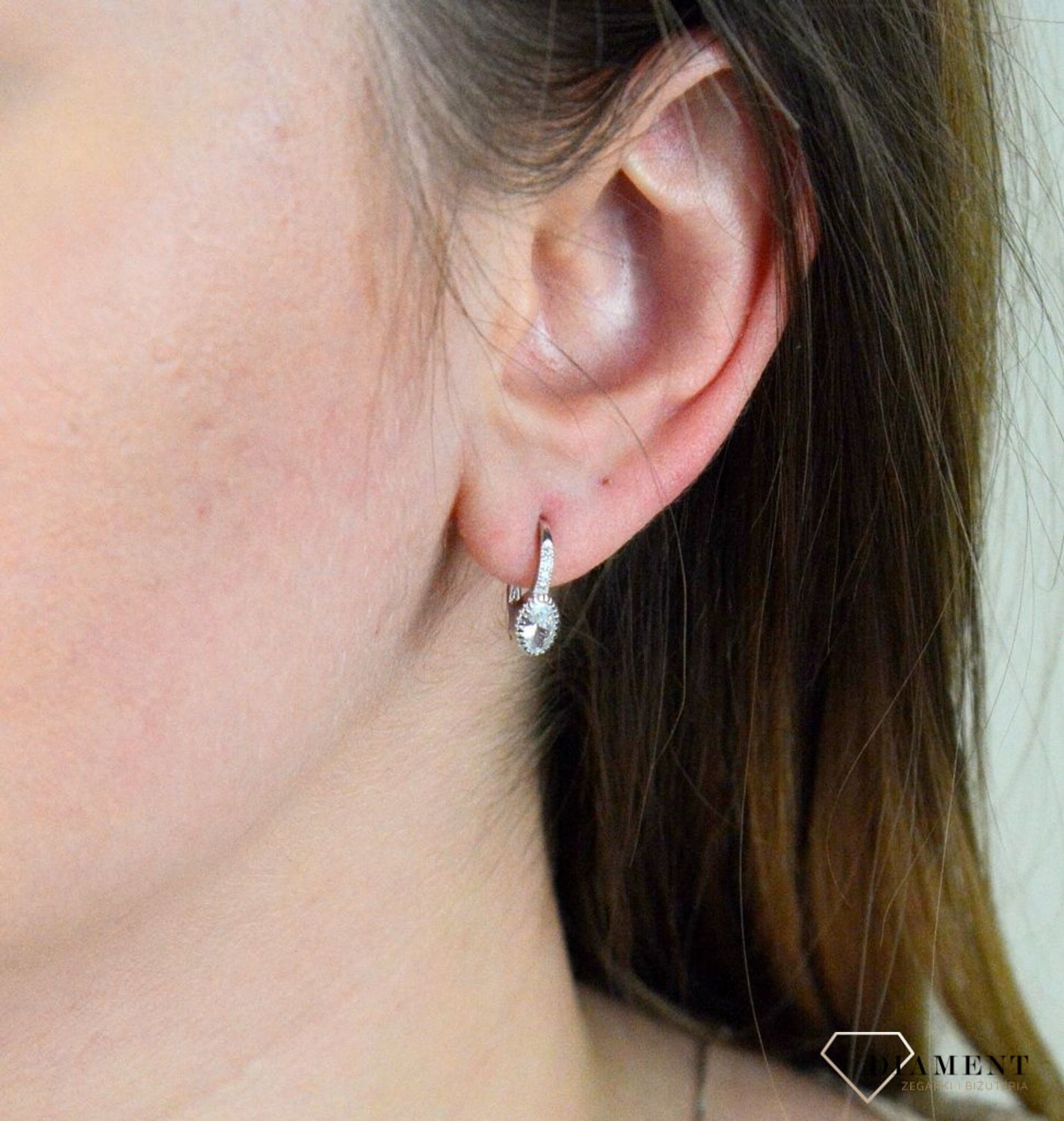 Srebrne kolczyki z cyrkonią angielskie zapięcie DIA-KLC-5440-925.jpg