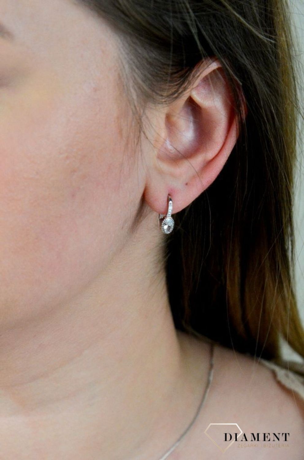 Srebrne kolczyki z cyrkonią angielskie zapięcie DIA-KLC-5440-925.jpg
