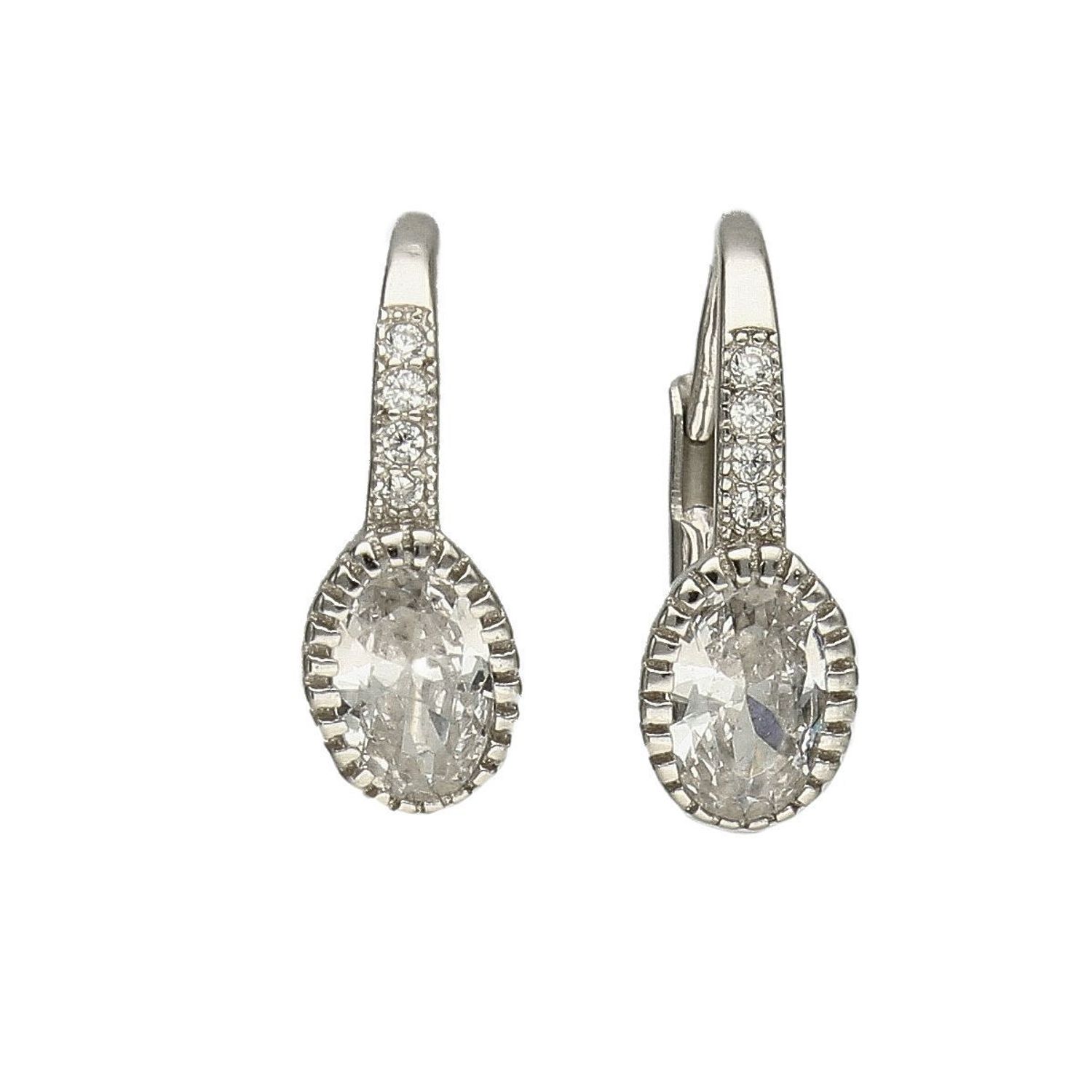 Srebrne kolczyki z cyrkonią angielskie zapięcie DIA-KLC-5440-925.jpg