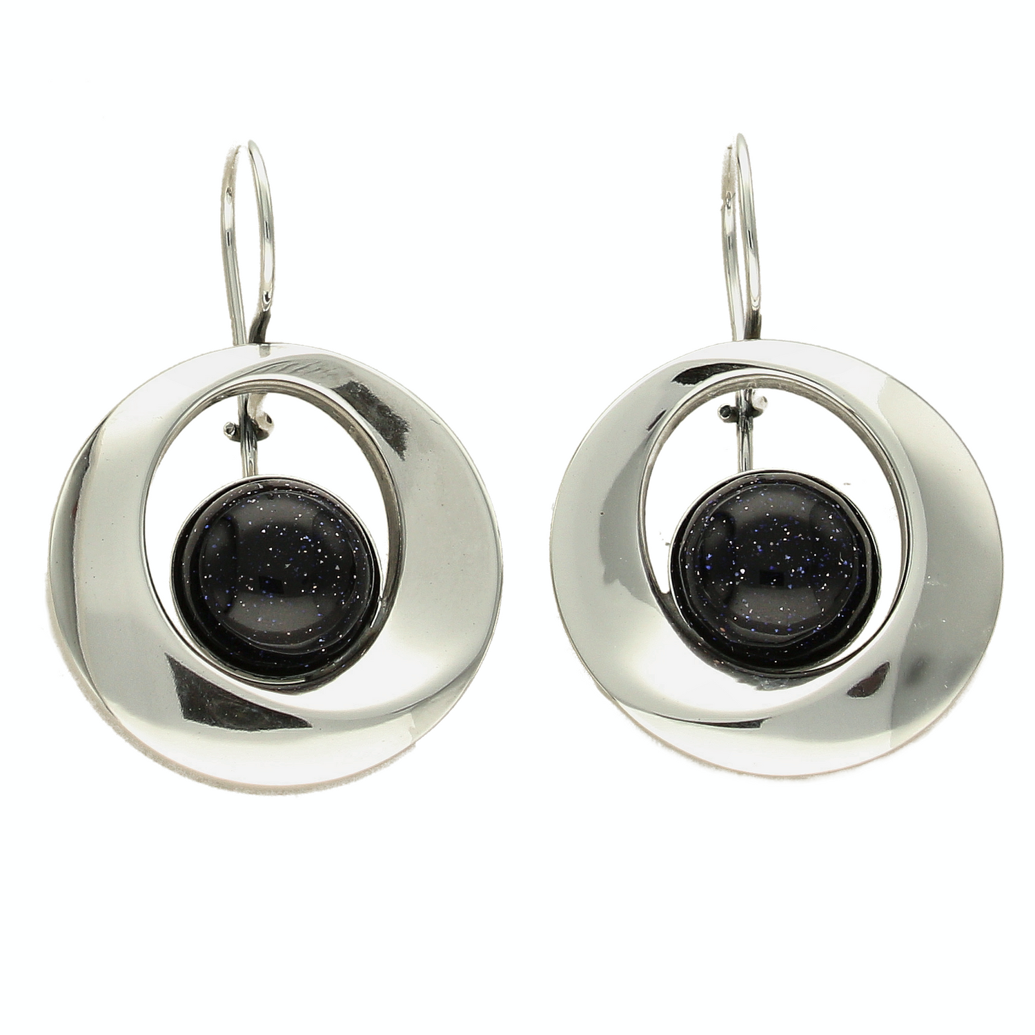 Kolczyki srebrne 'Noc Kairu UFO' DIA-KLC-5494B-925.png