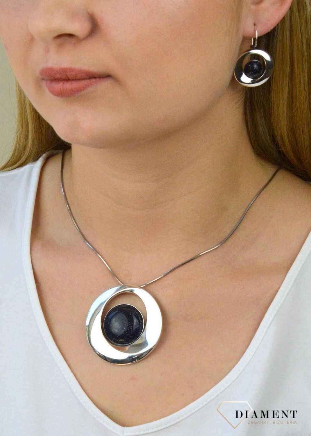 Kolczyki srebrne 'Noc Kairu UFO' DIA-KLC-5494B-925.png