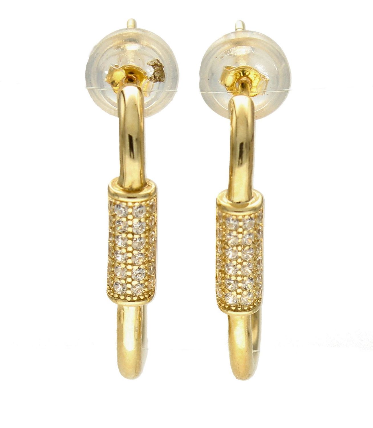 Kolczyki pozłacane  Haczyki z cyrkoniami  925 DIA-KLC-5951-925. Biżuteria wykonana z najwyższej próby srebra pokryta pozłoceniem w odcieniu żółtego złota1.jpg