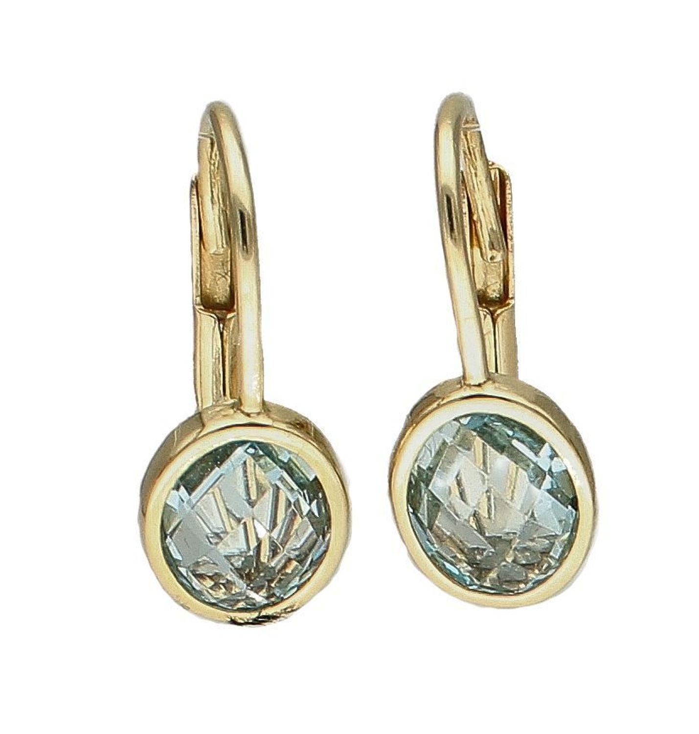 Złote kolczyki 585 błękitne cyrkonie DIA-KLC-6165-585. Kolczyki złote w Sklepie z Biżuterią zegarki-diament.pl✓ Piękne Kolczyki dla Kobiet✓ Prawdziwe Złoto✓ Złote kolczyki.jpg