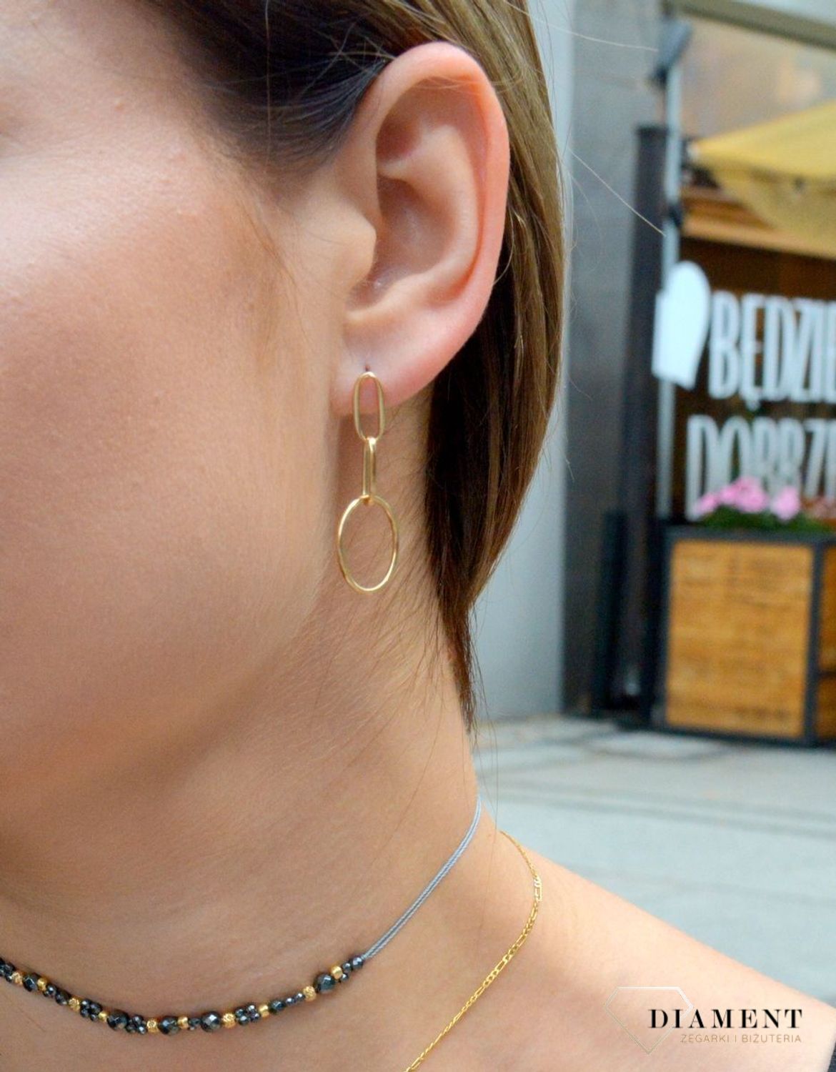 Wiszące kolczyki złote damskie próby 585dv DIA-KLC-6169-585.jpg