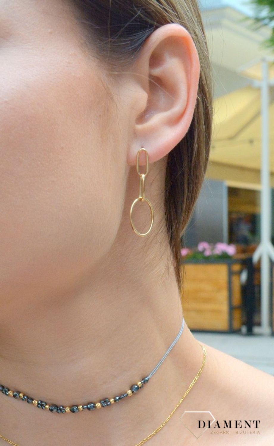 Wiszące kolczyki złote damskie próby 585dv DIA-KLC-6169-585.jpg