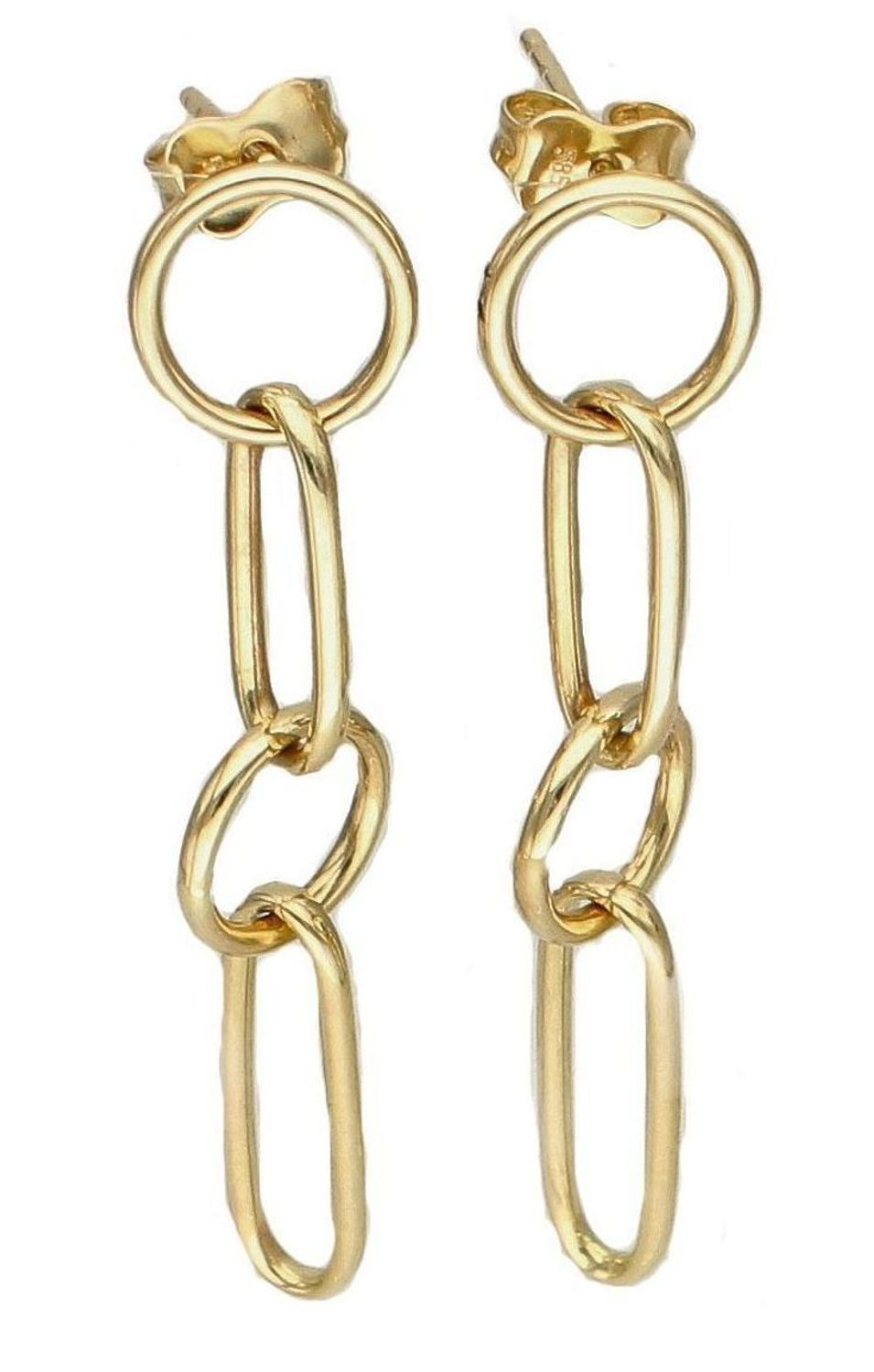 Kolczyki złote damskie wiszące próby 585 DIA-KLC-6170-585dc.jpg