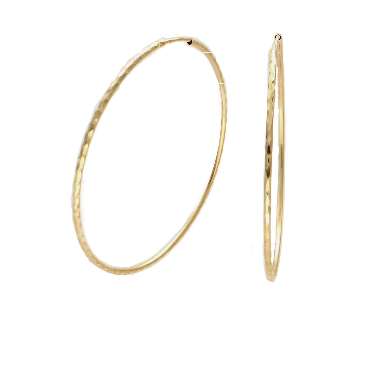 Złote kolczyki 585 duże koła grawerowane 5,5 cm DIA-KLC-6173-585. Złote kolczyki koła. Kolczyki złote grawerowane. Kolczyki złote duże koła. Złote kolczyki klastyczne. Idealne kolczyki dla kobiety.jpg