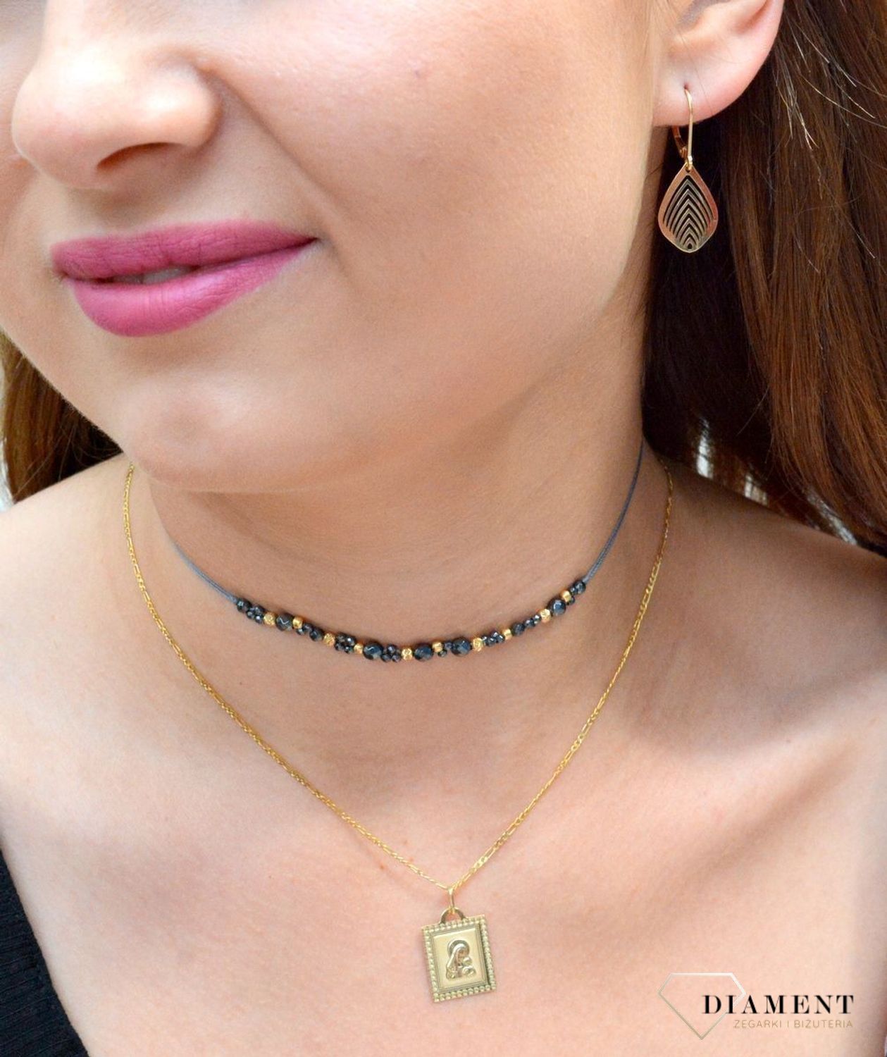 Kolczyki złote próby 585 w kształciedfc listków DIA-KLC-6177-585.jpg