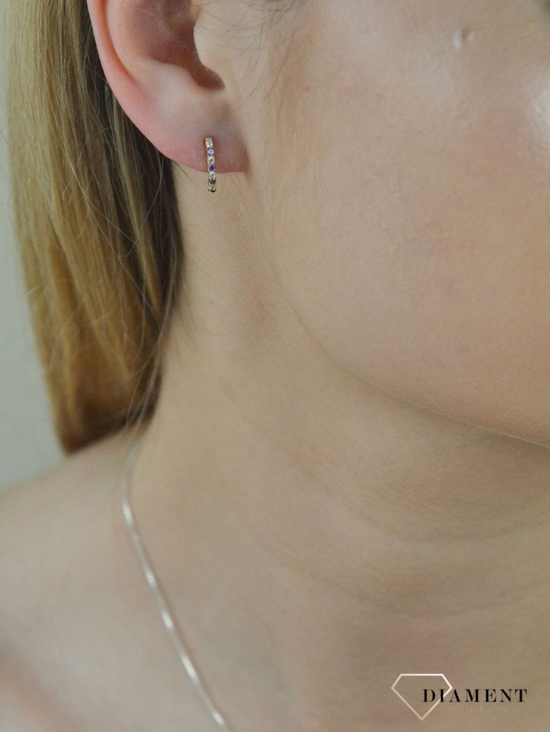 Złote kolczyki dla dziewczynki 585 cyrkonia.DIA-KLC-6179-585 Kolczyki złote w Sklepie z Biżuterią zegarki-diament.pl✓ Piękne Kolczyki dla Kobiet✓ Prawdziwe Złoto✓ Idealny prezent na każdą okazję..jpg