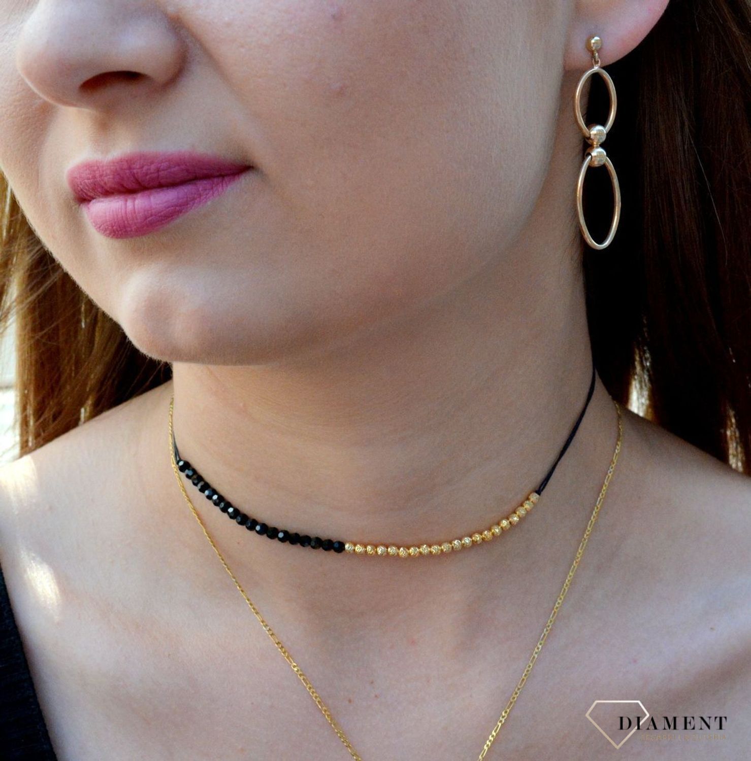 Wiszące kolczyki podłużne elementy z kulkami DIA-KLC-6184-585.jpg