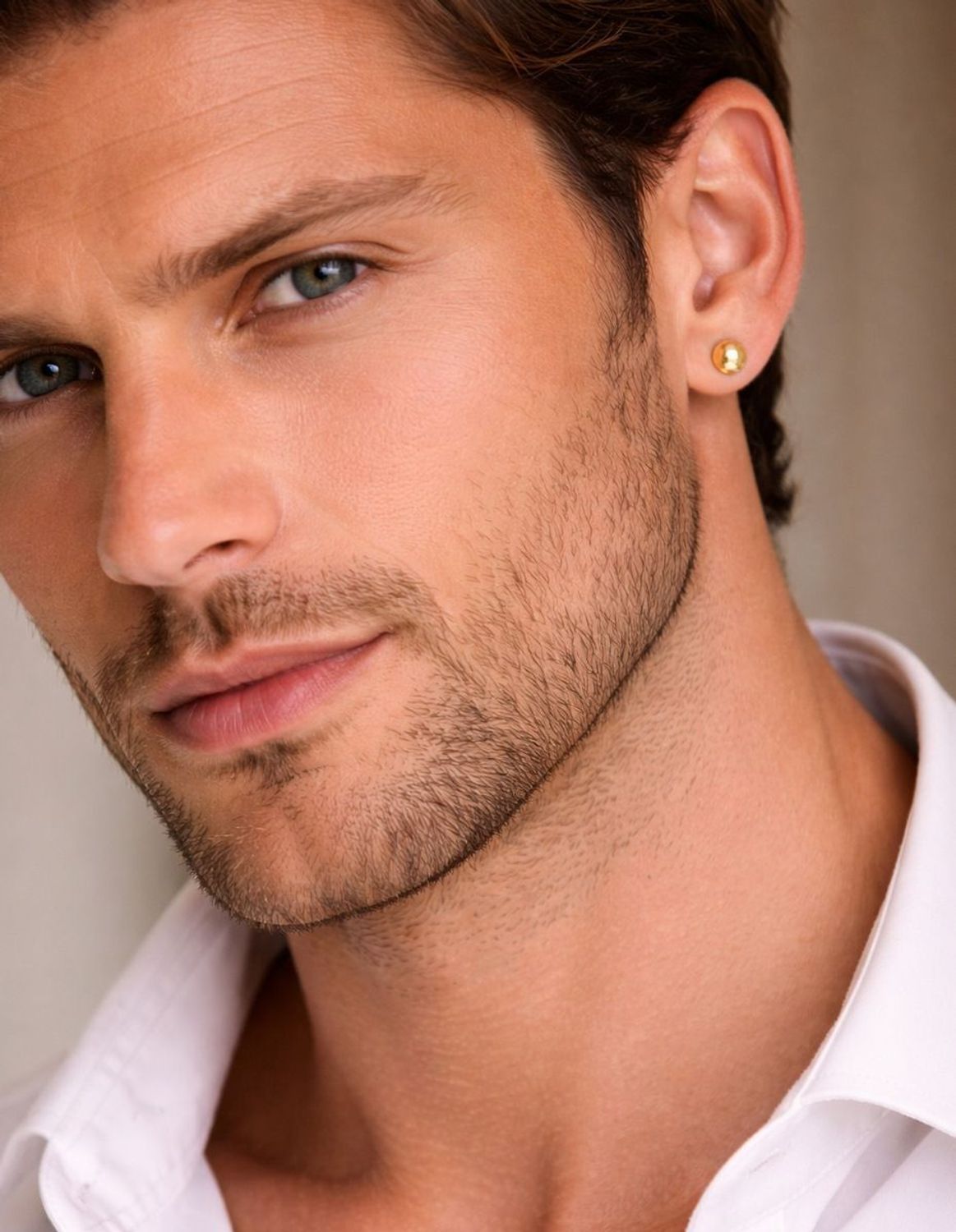 Złote kolczyki 585 półkulki DIA-KLC-6191-585. Złote kolczyki damskie, dziecięce. Kolczyki z zapięciem na sztyft..jpg