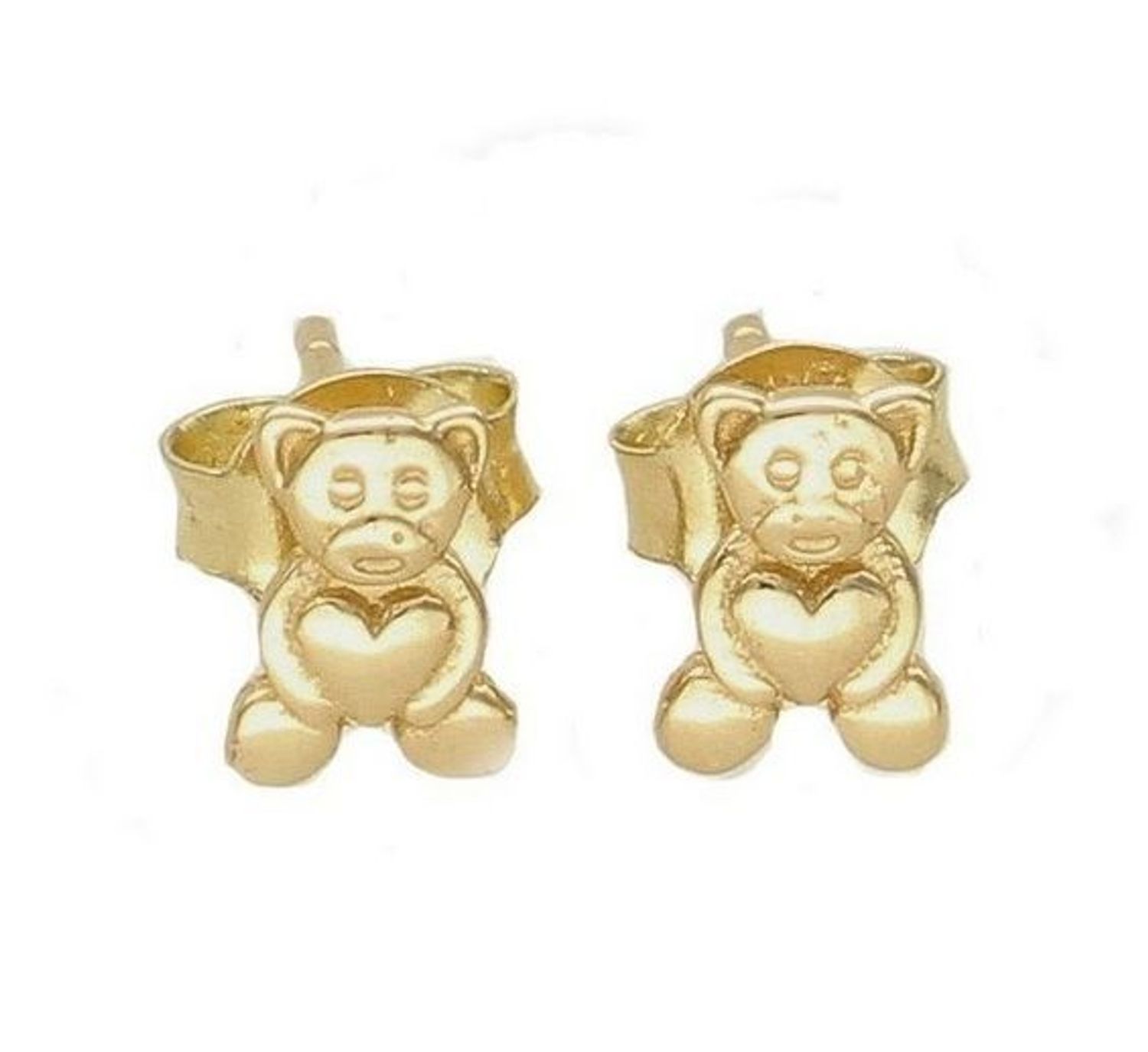 Złote kolczyki 585 misie dziecięce DIA-KLC-6226-585.jpg