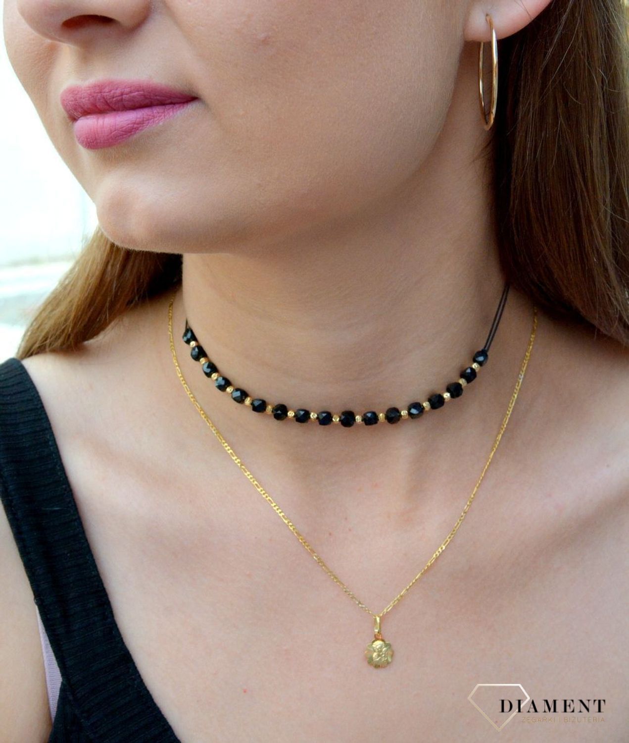 Złote kolczyki 585 koła 3 cm DIA-KLC-6231-585. Złote kolczyki damskie. Złote kolczyki kółka. Złote kolczyki gładkie. Złote kolczyki klasyczne kółka. Złote.jpg