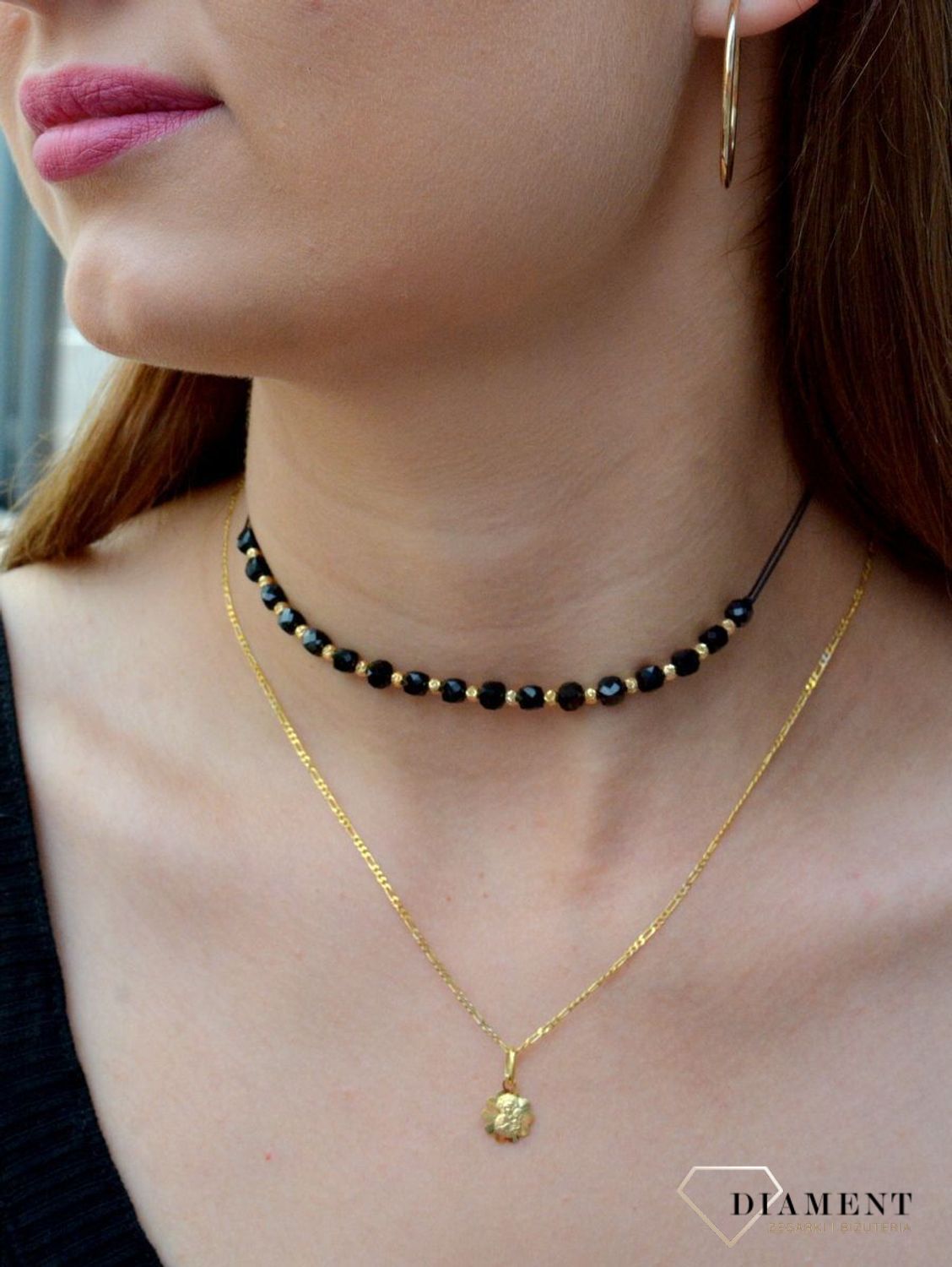 Złote kolczyki 585 koła 3 cm DIA-KLC-6231-585. Złote kolczyki damskie. Złote kolczyki kółka. Złote kolczyki gładkie. Złote kolczyki klasyczne kółka. Złote.jpg