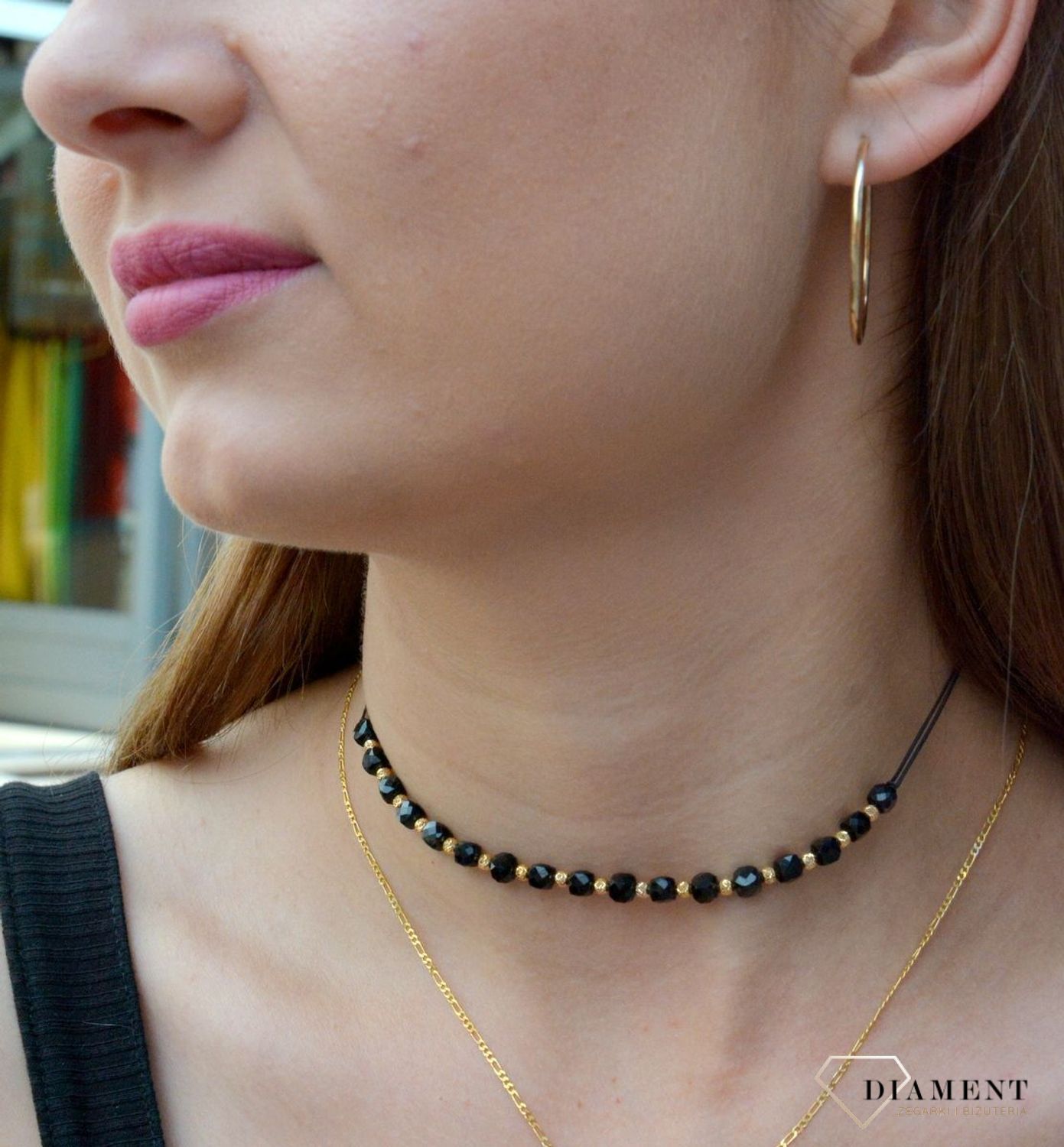 Złote kolczyki 585 koła 3 cm DIA-KLC-6231-585. Złote kolczyki damskie. Złote kolczyki kółka. Złote kolczyki gładkie. Złote kolczyki klasyczne kółka. Złote.jpg