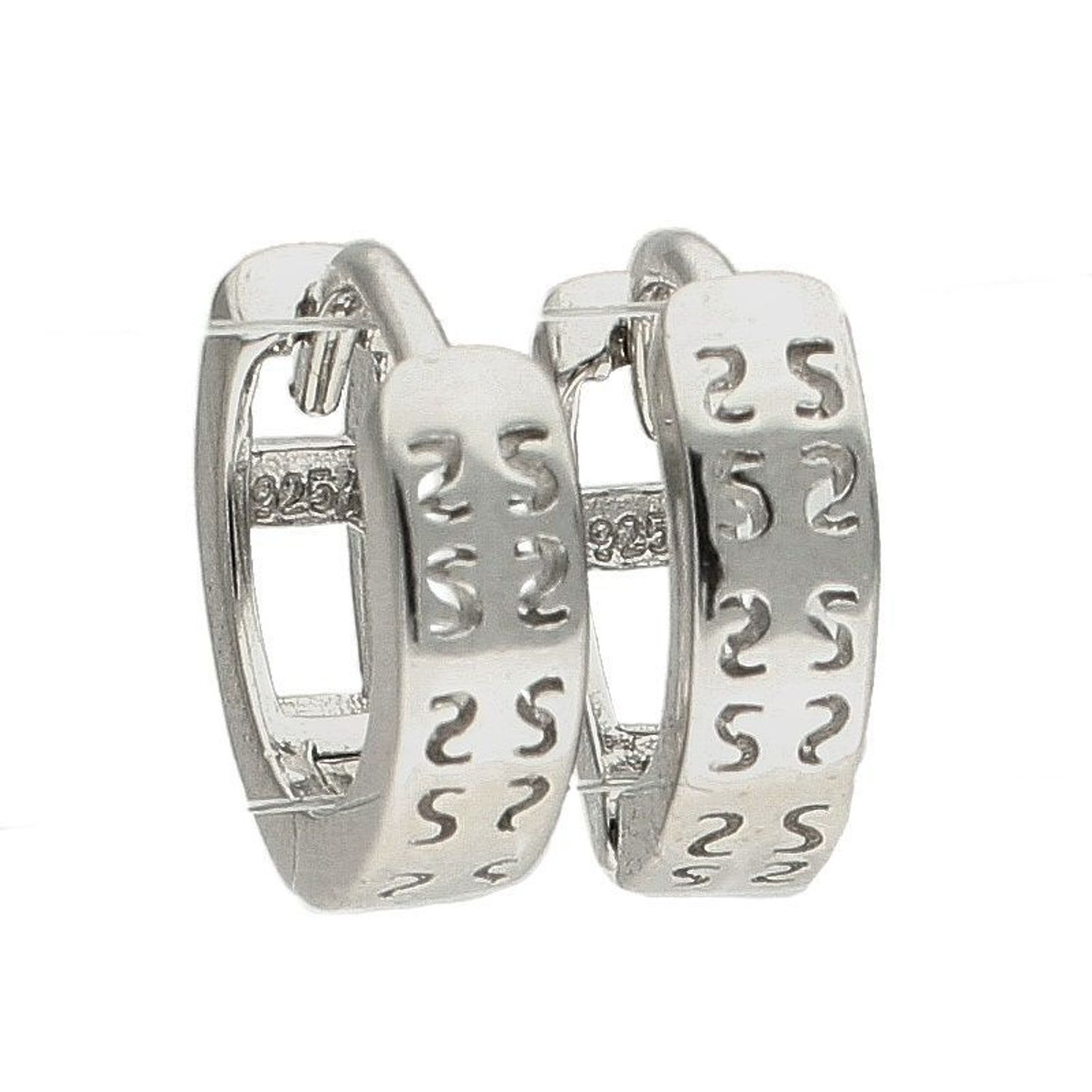 Kolczyki koła srebrne 925 DIA-KLC-6343-925 Kolczyki srebrne ozdobione delikatnym wzorkiem. Takie kolczyki idealnie komponują się z blaskiem srebra. Kolczyki wykonane zostały z najwyższej jakości srebra próby 925..jpg