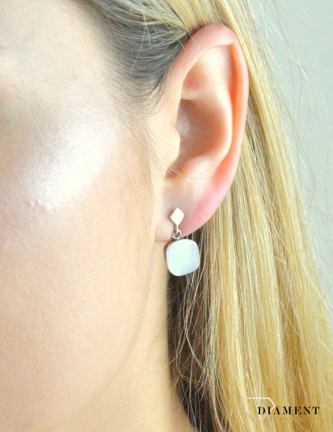 Srebrne kolczyki z uleksytem DIA-KLC-6375-925. Kolczyki srebrne damskie. Kolczyki srebrne z uleksytem. Srebrne kolczyki z kamieniem naturalnym. Srebrne kolczyki na pr.jpg