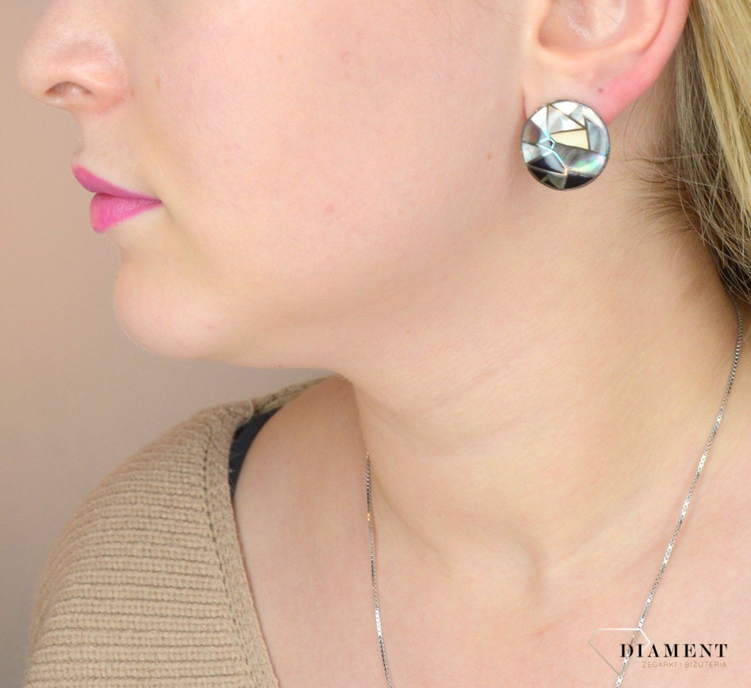 Kolczyki srebrne 'Blaszki z masą perłową' A0 120.jpg