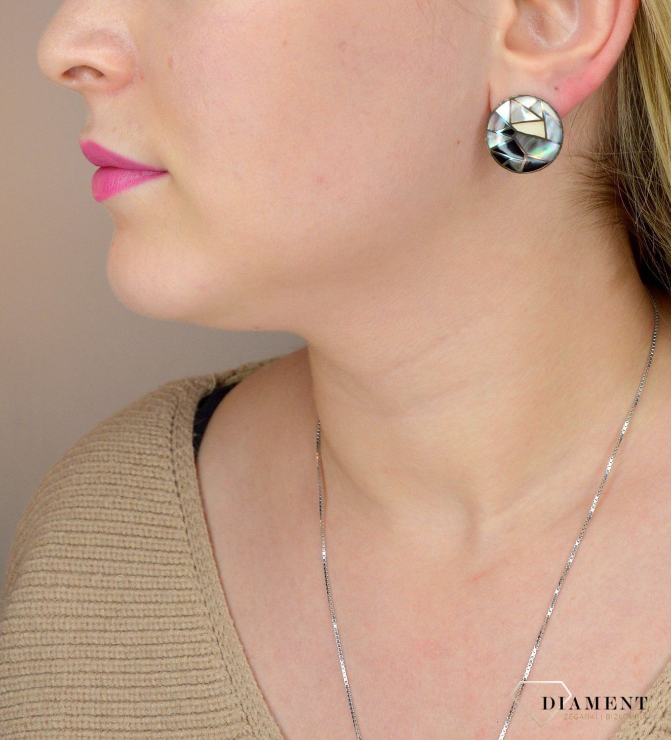 Kolczyki srebrne 'Blaszki z masą perłową' A0 120.jpg