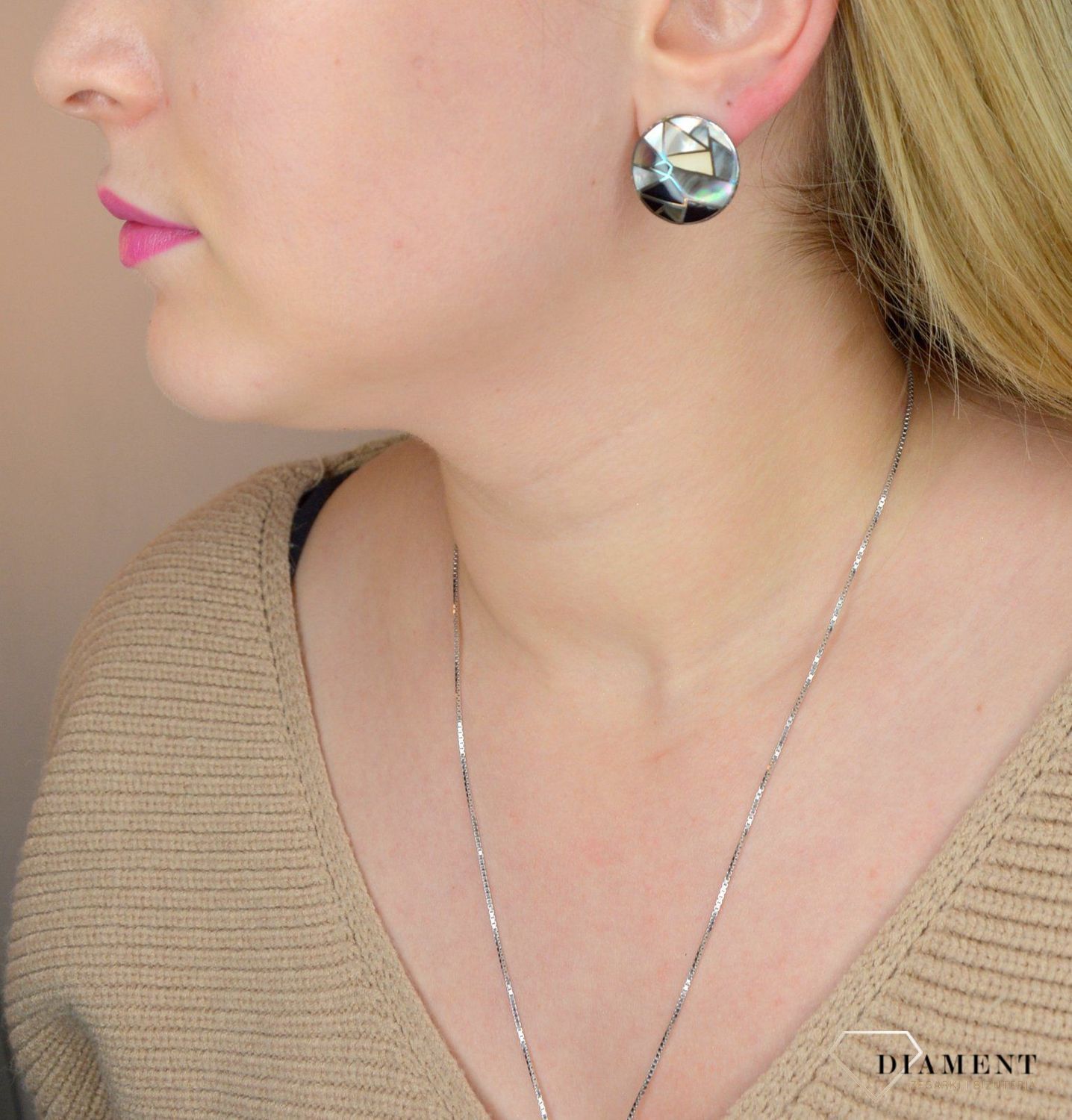 Kolczyki srebrne 'Blaszki z masą perłową' A0 120.jpg