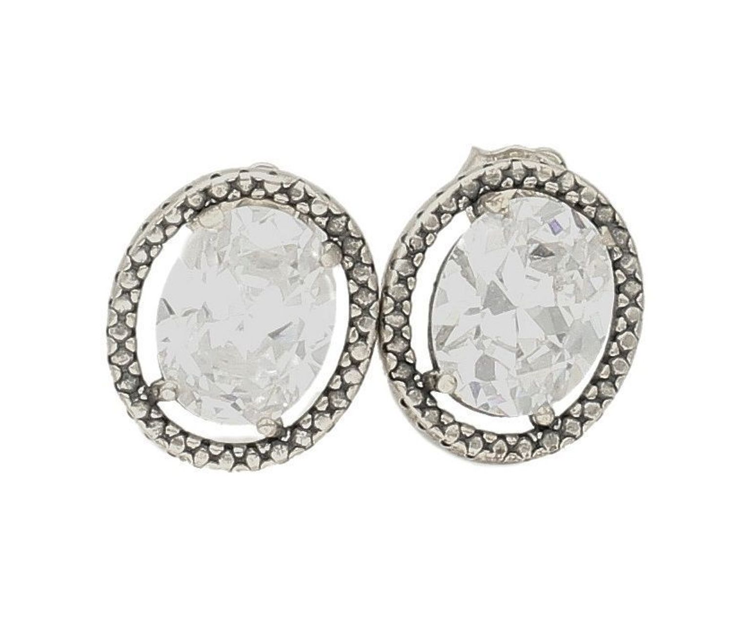 Srebrne kolczyki z duża cyrkonią DIA-KLC-6385-925. Kolczyki srebrne wkrętki. Kolczyki srebrne z dużą cyrkonią. Kolczyki srebrne owalne. Kolczyki srebrne na sztyft. Kolczyki sre.jpg