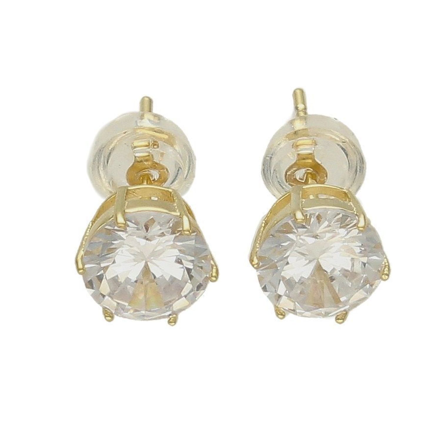 Pozłacane kolczyki 'Klasyczne diamenciki' z cyrkonią DIA-KLC-6576-925. Klasyczne kolczyki z okrągłą cyrkonią idealnie dopełnią każdą stylizację. Biżuteria ta będzie doskonałym prezentem. kolczyki na sztyft. eleganckie kolczyki.jpg