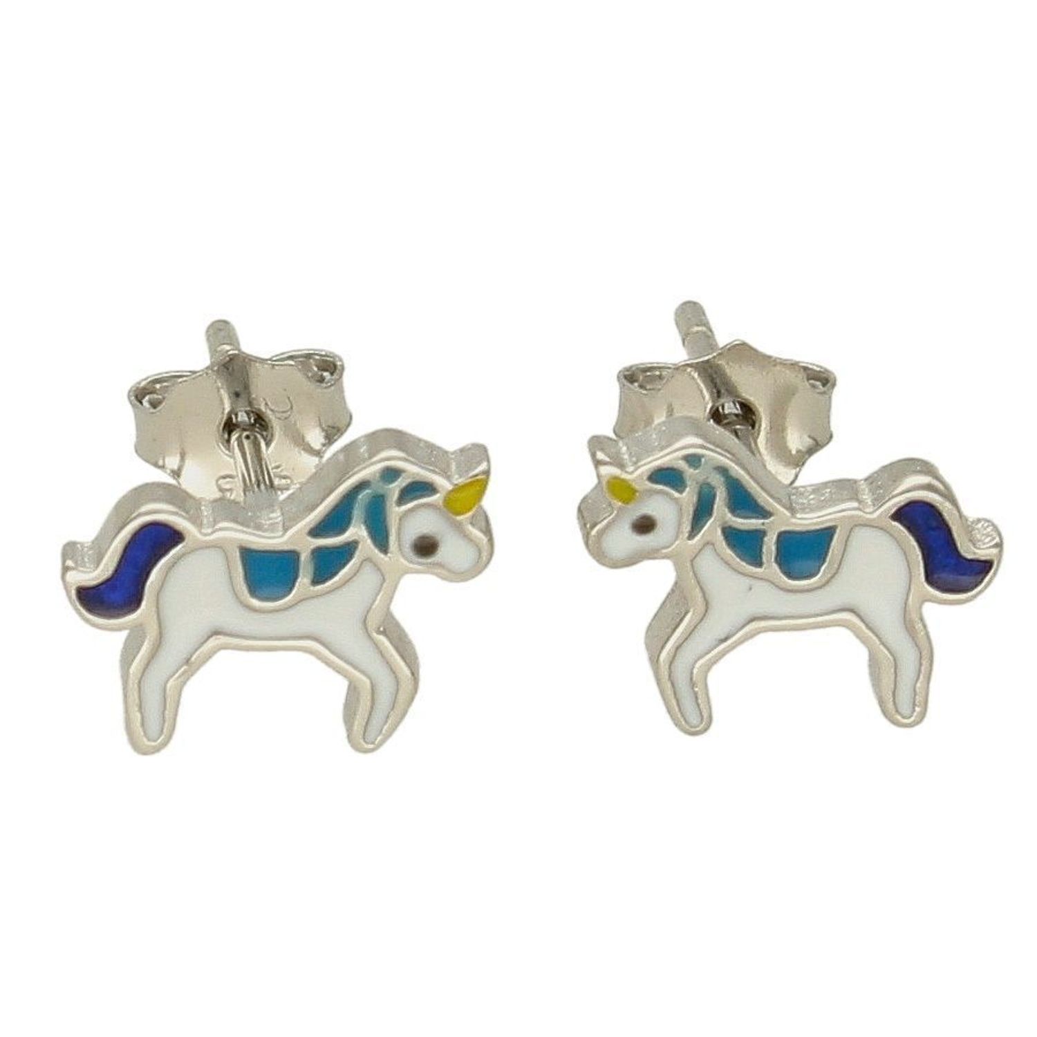 Kolczyki srebrne dla dziewczynki Białe Jednorożce DIA-KLC-6601-925. Kolczyki srebrne wkrętki dla dzieci. Kolczyki srebrne jednorożce. Kolczyki srebrne dla dziewczynki. Kolczyki z kolorową emalią. Kolczyki dla dziewczynki na pr.jpg